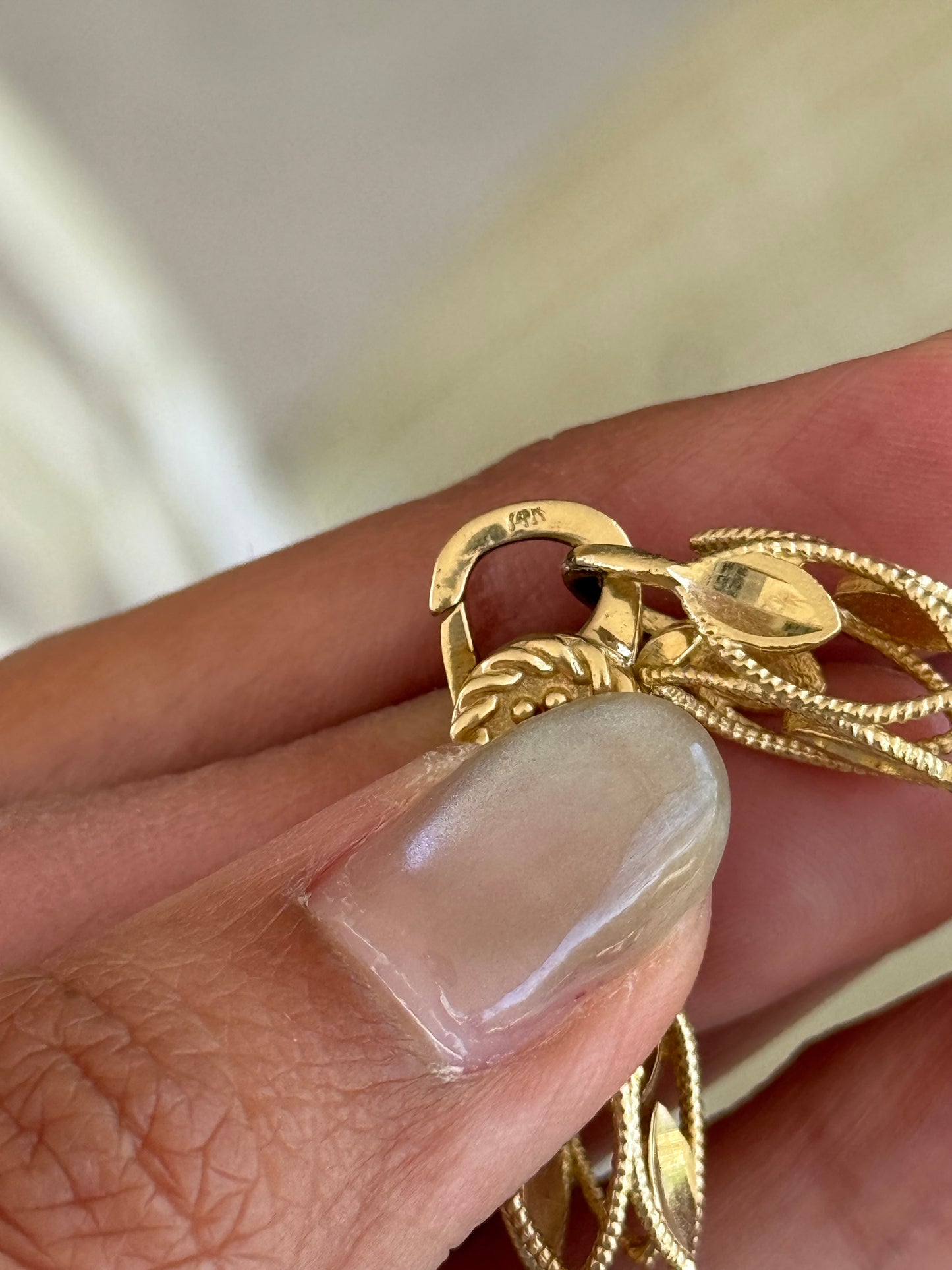 14k Gold 7.3mm Wide Chunky Turkish Link Bracelet 8.25"