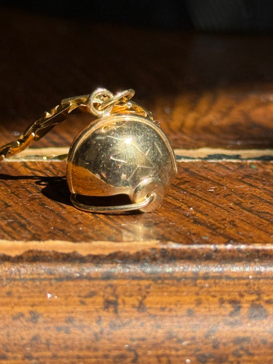 14k Gold 3D Solid Football Charm NFL Cowboys (NO CHAIN)