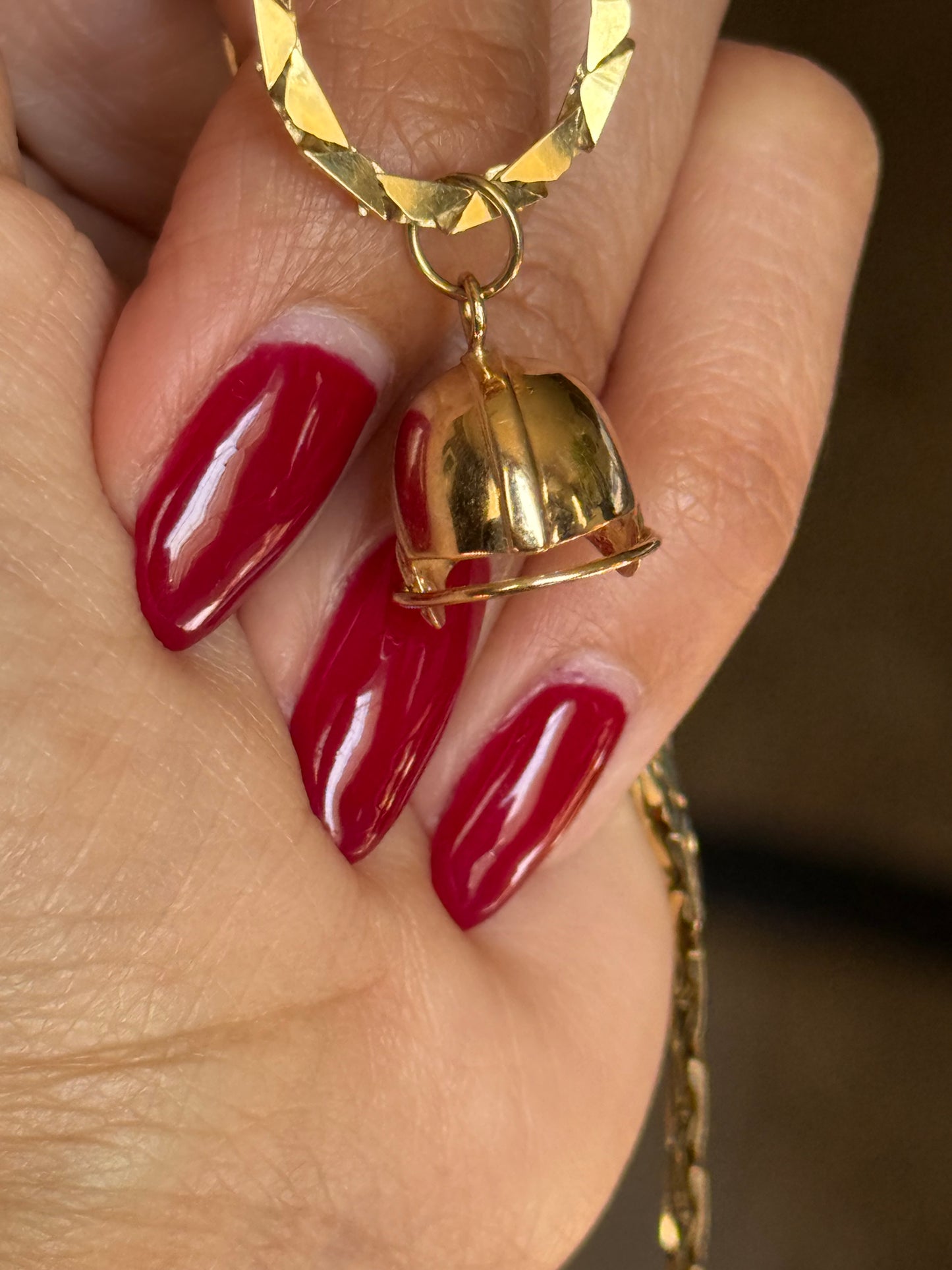 14k Gold 3D Solid Football Charm NFL Cowboys (NO CHAIN)