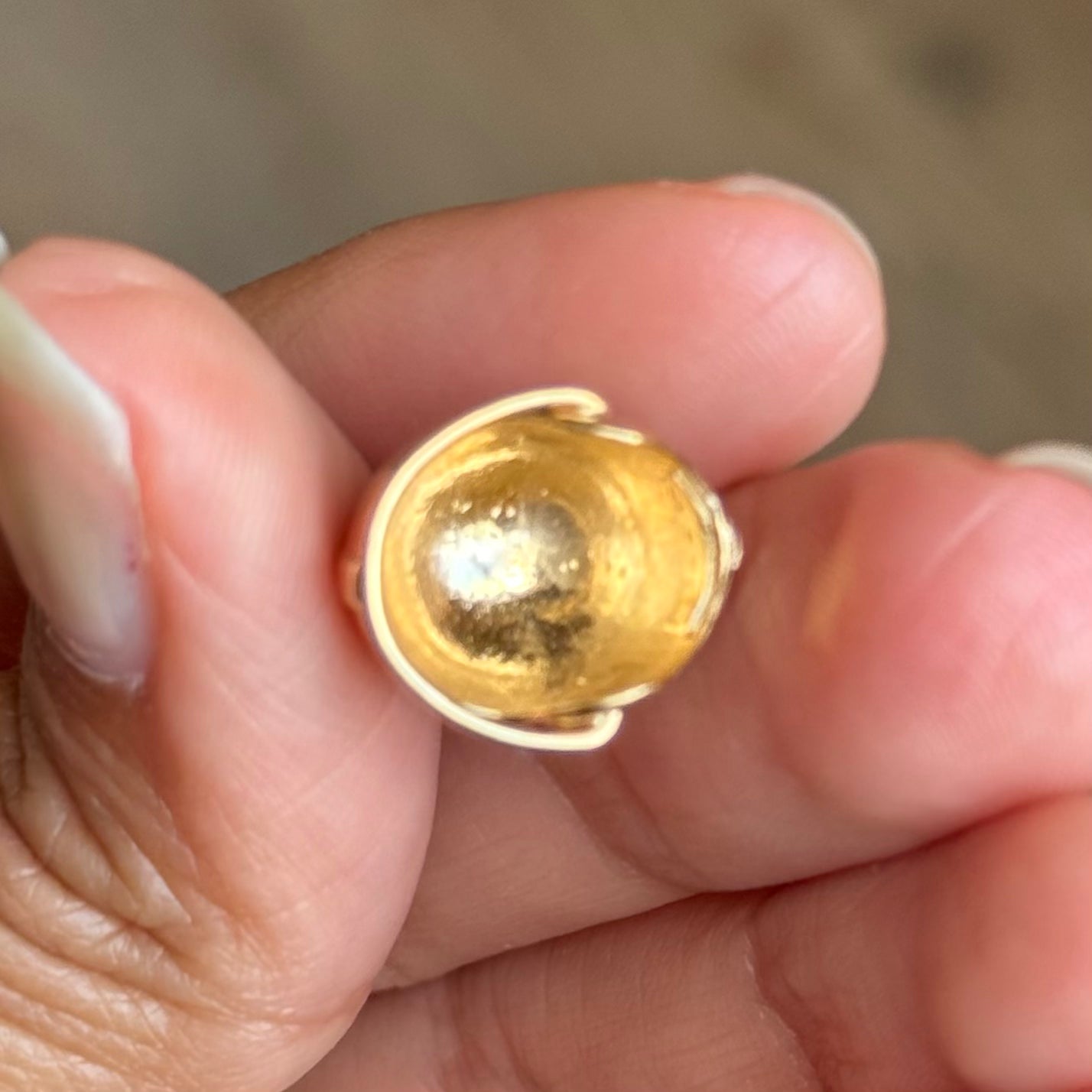 14k Gold 3D Solid Football Charm NFL Cowboys (NO CHAIN)