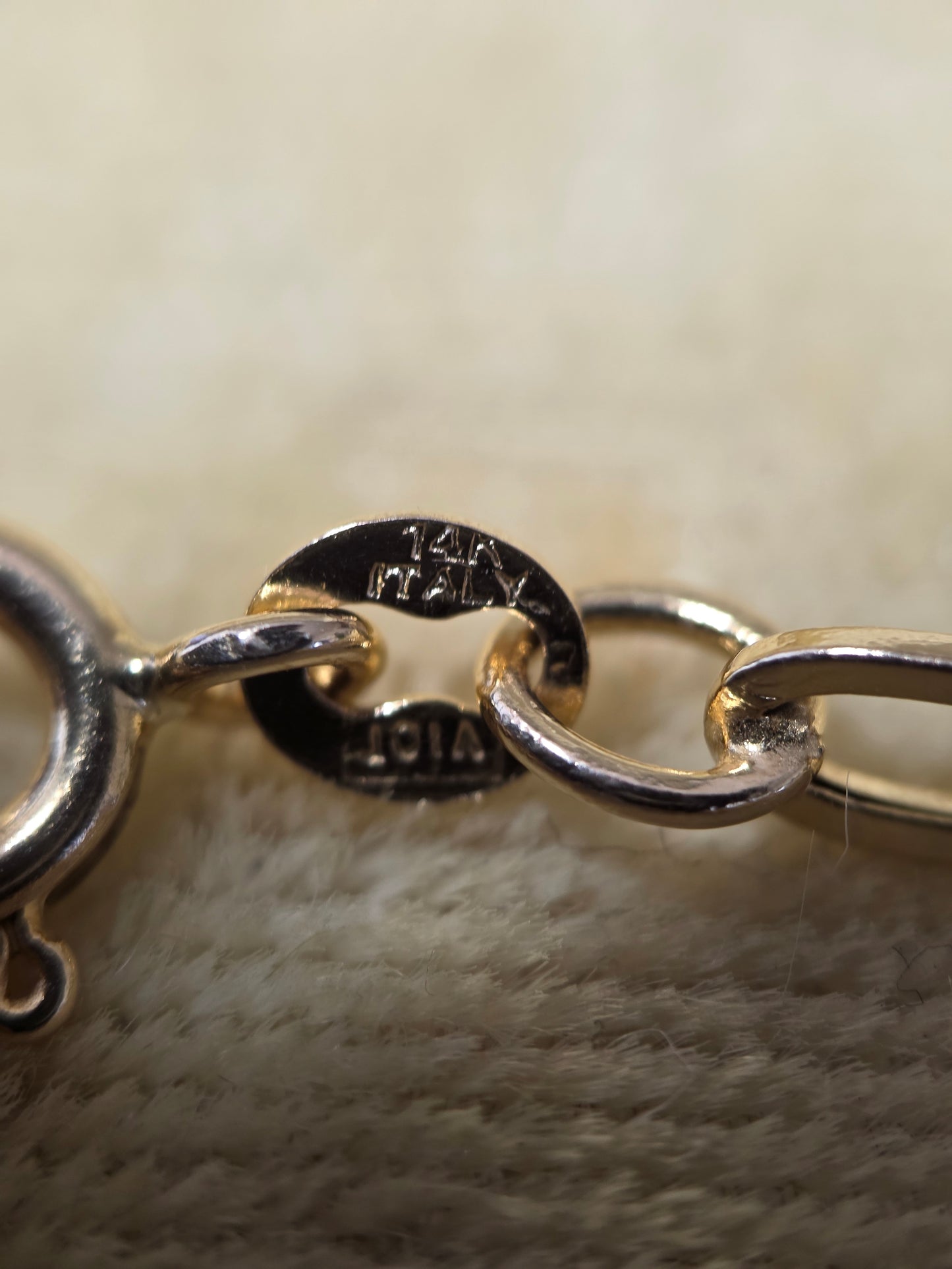 14k Perfect Every day Paperclip Chain Link Bracelet 7"