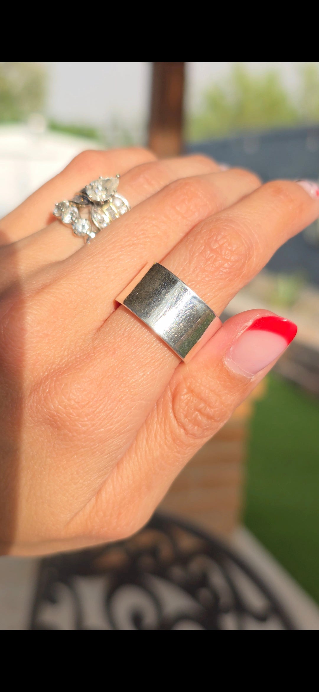 Chunky Sterling Silver Cigar Band