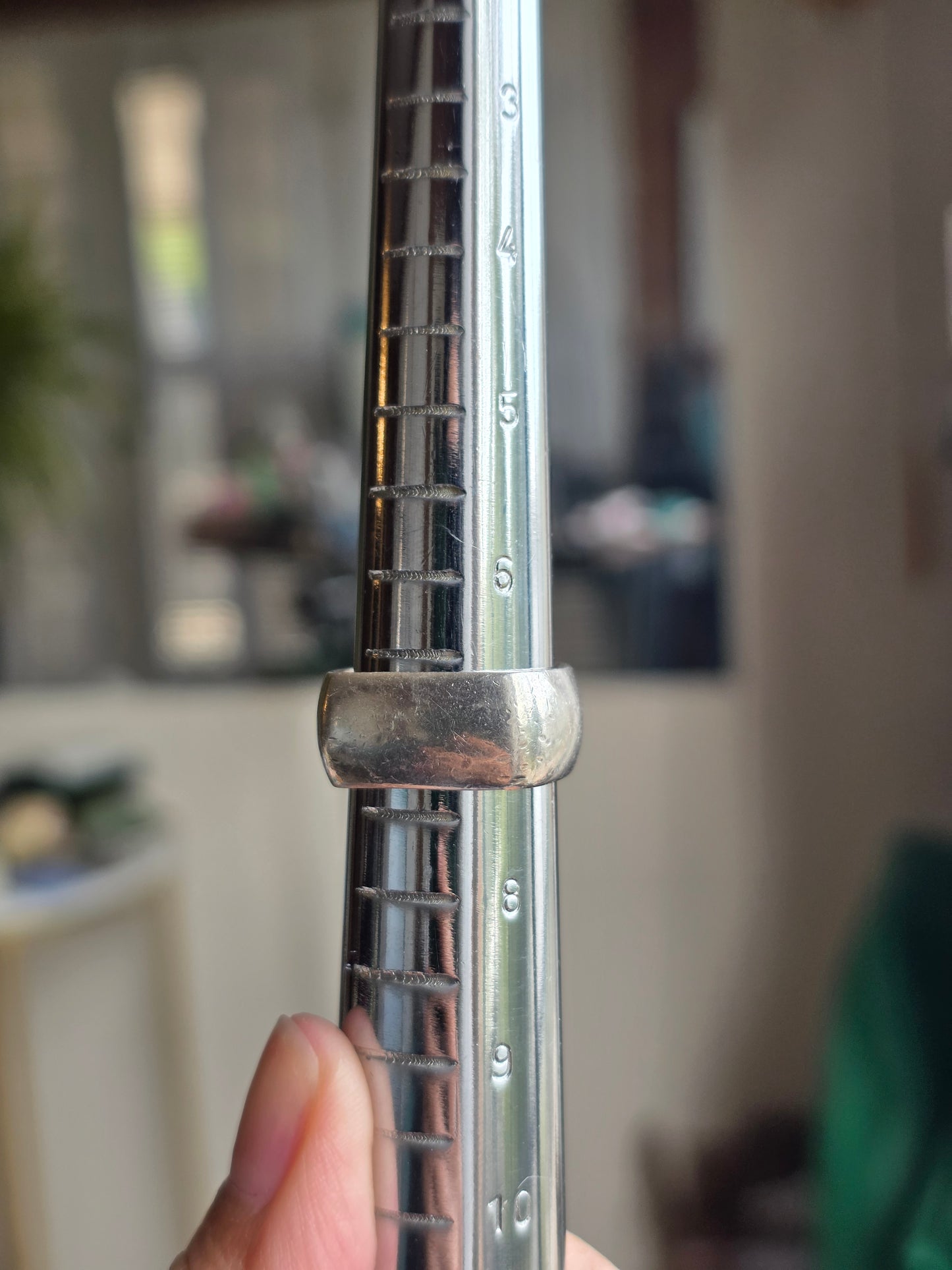 Awesome Solid Sterling Silver Squared Chunky Band Ring Size 7