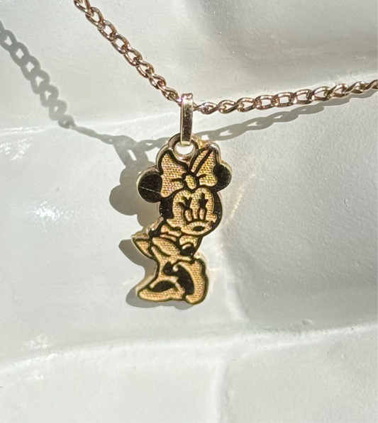 Official Disney 10K Gold Minnie Mouse Charm (NO CHAIN)