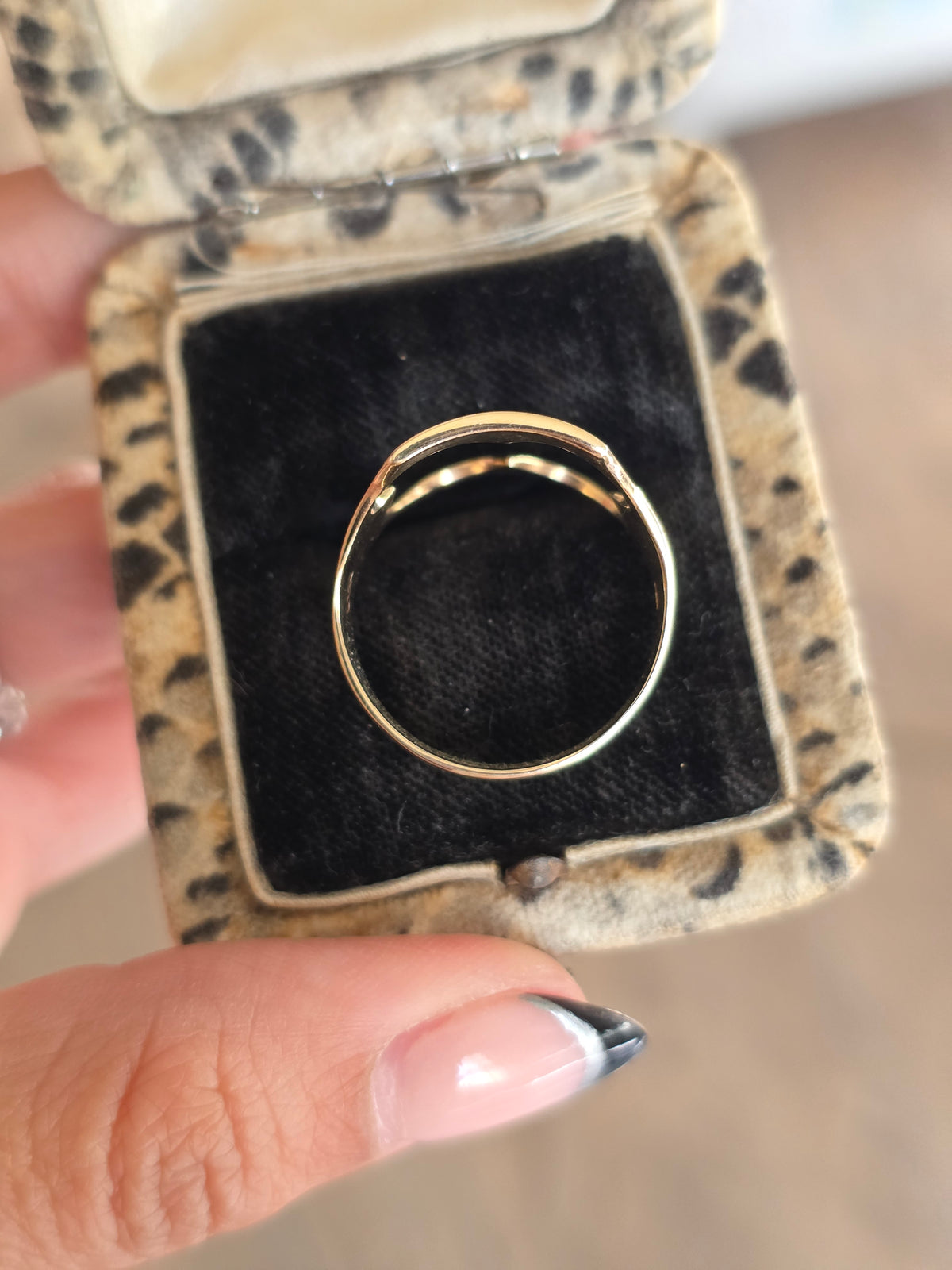 Awesome 14k Gold Clover CutOut Statement Ring Size 10