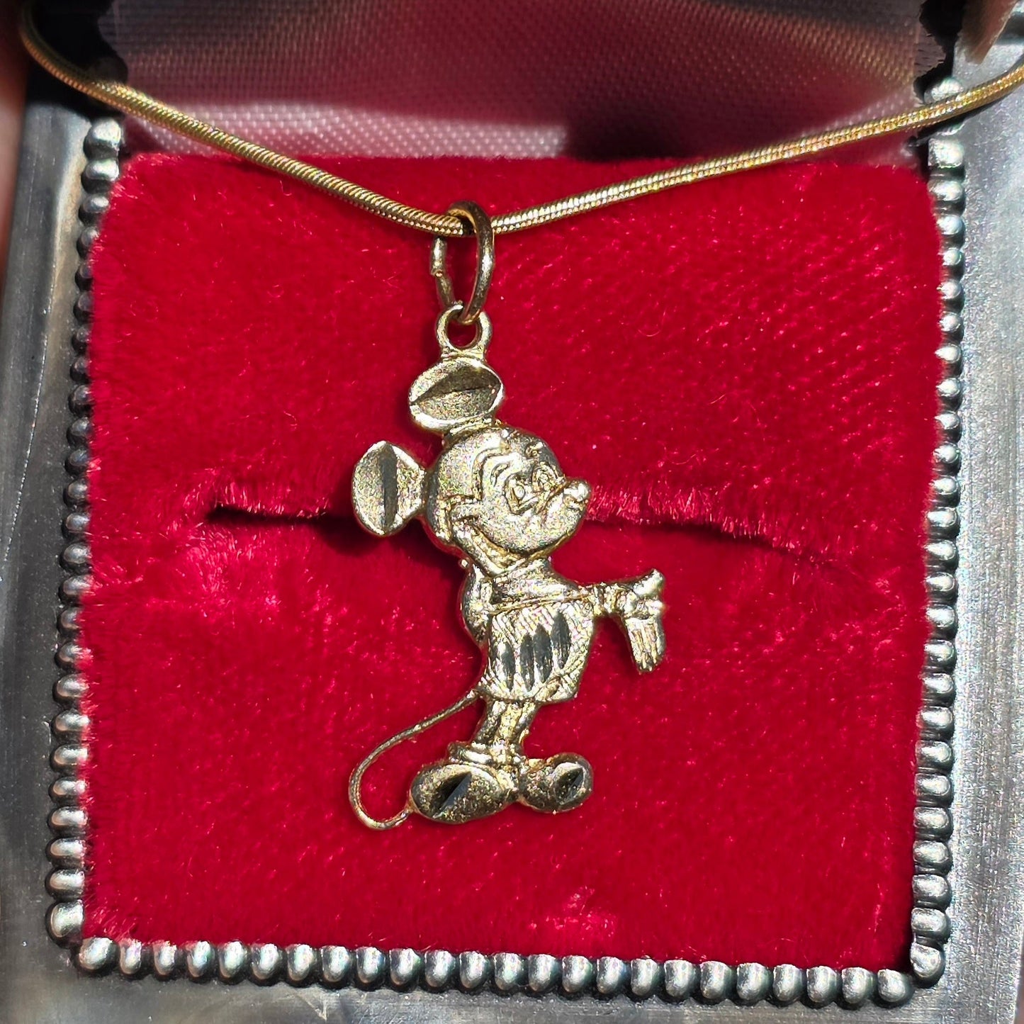 Adorable 14k Gold Standing Mickey Mouse Charm (NO CHAIN)