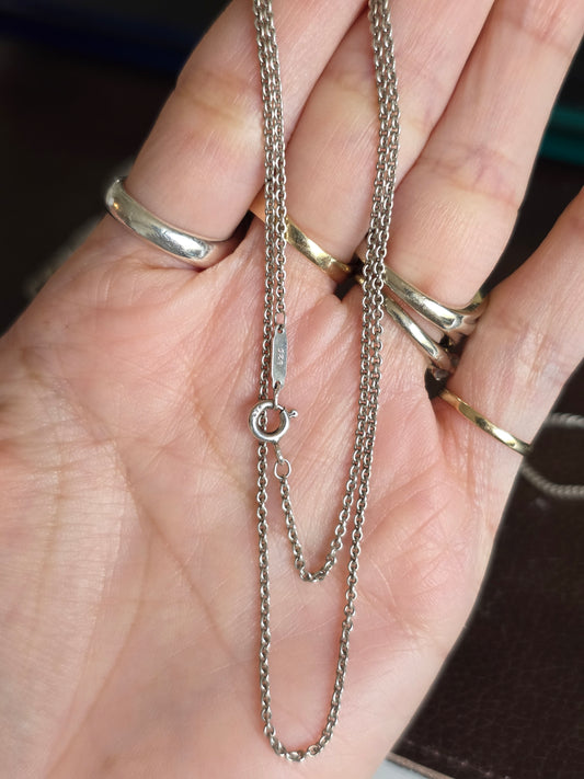 Tiffany & Co. 925 Sterling Silver Rolo Chain 16.5"
