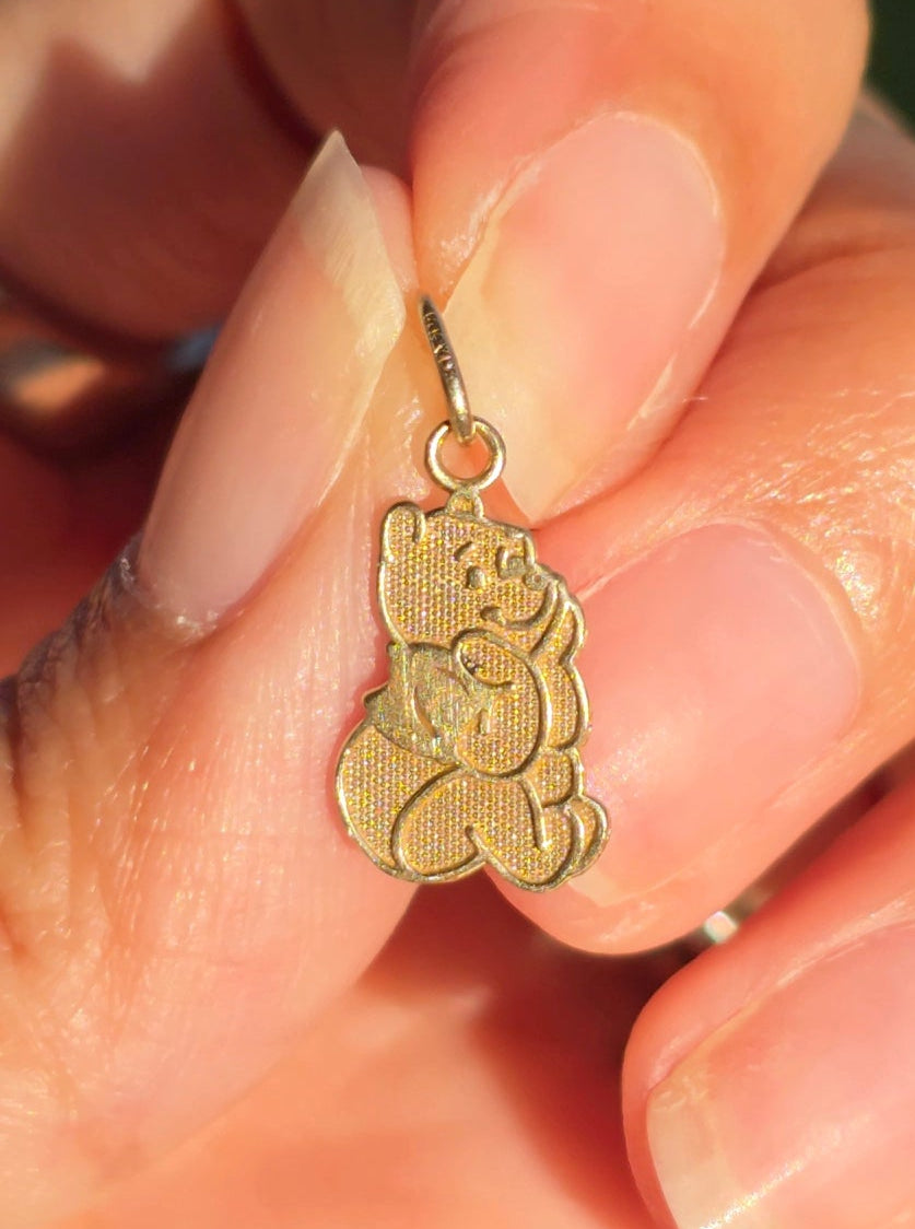 Official Disney 14k Gold Winnie the Pooh Charm (NO CHAIN)