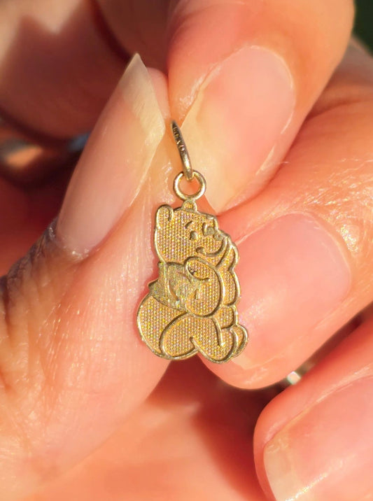Official Disney 14k Gold Winnie the Pooh Charm (NO CHAIN)