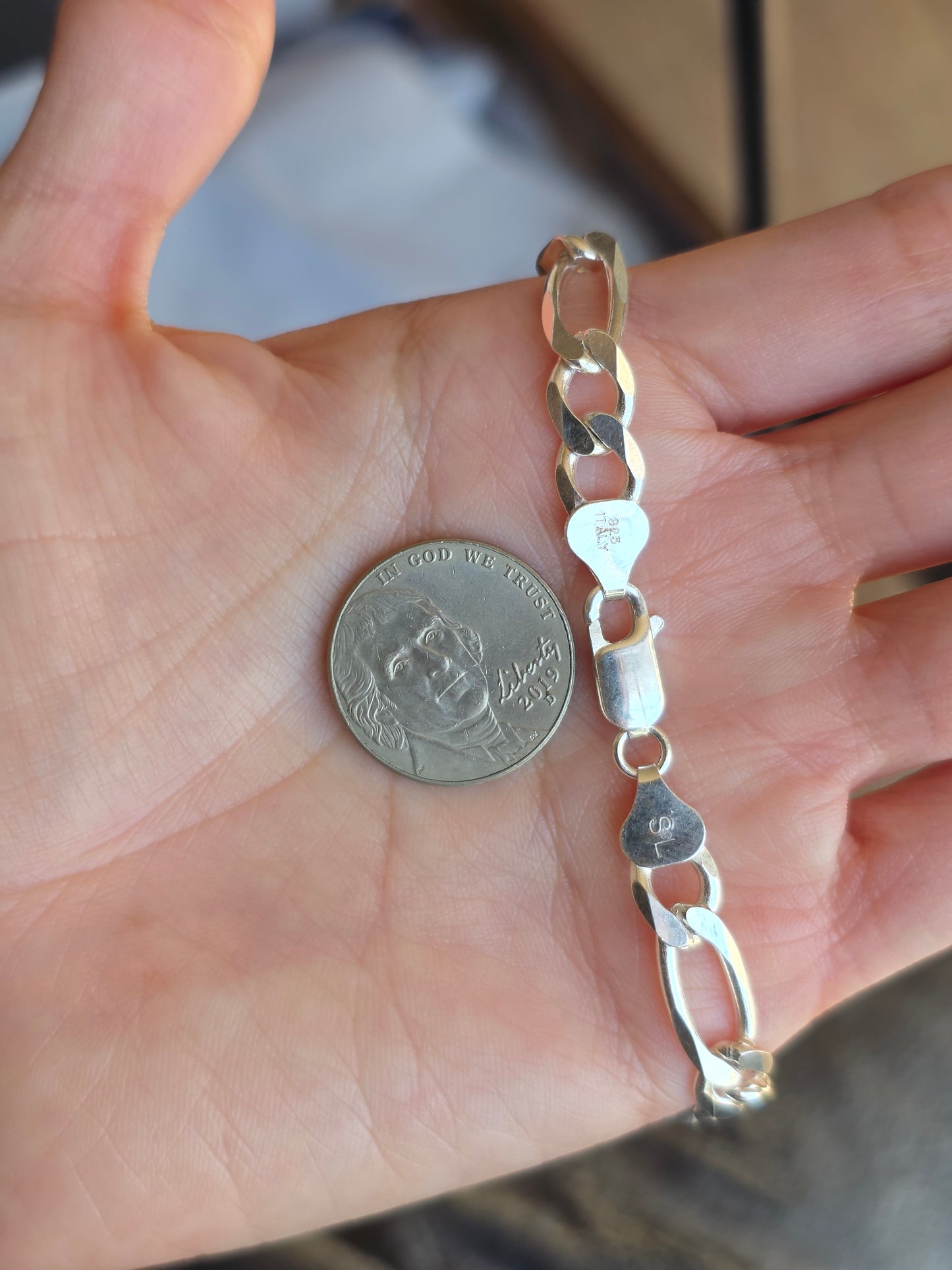 10" Solid Sterling Silver Anklet / Bracelet