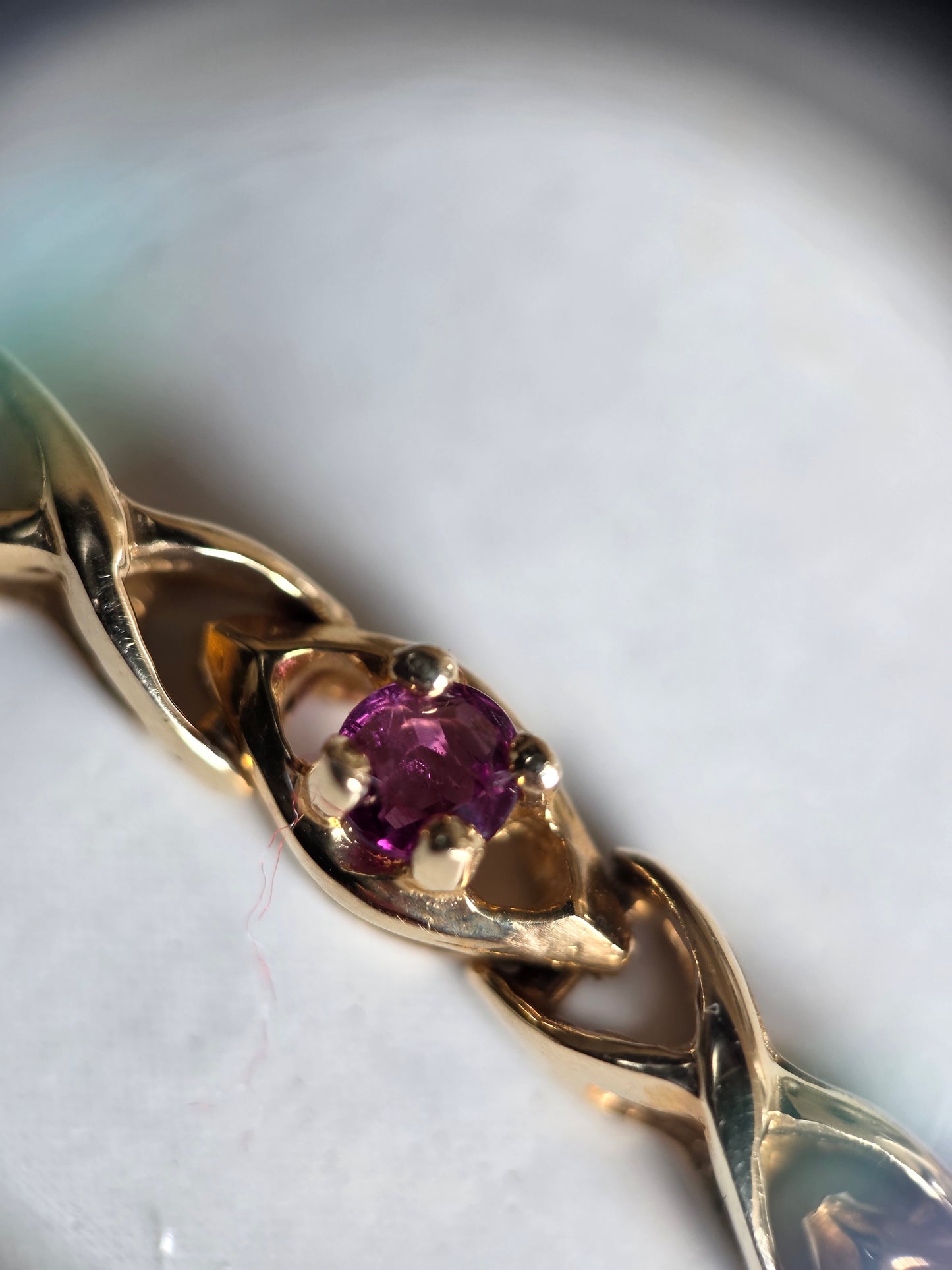 Beautiful 14k Gold 1.40tcw Ruby Tennis Bracelet 7" | July Birthstone
