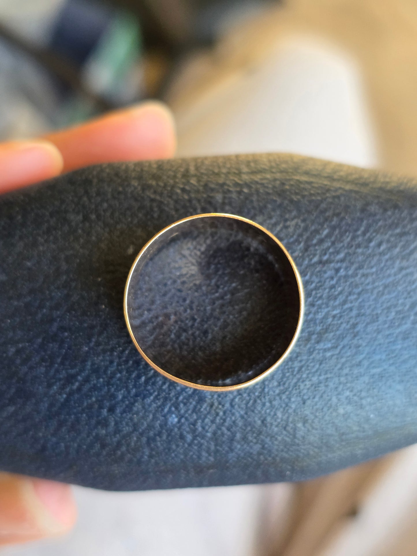 Vintage Rose Gold "98"/"86" Chunky Wide Cigar Band Size 9.75