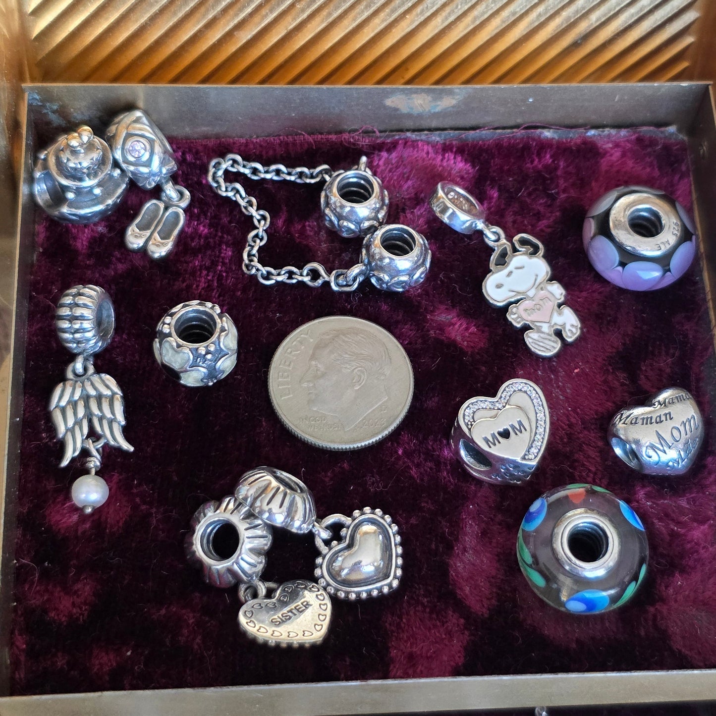 Assorted 925 Solid Sterling Silver Pandora Charms OR Bracelet