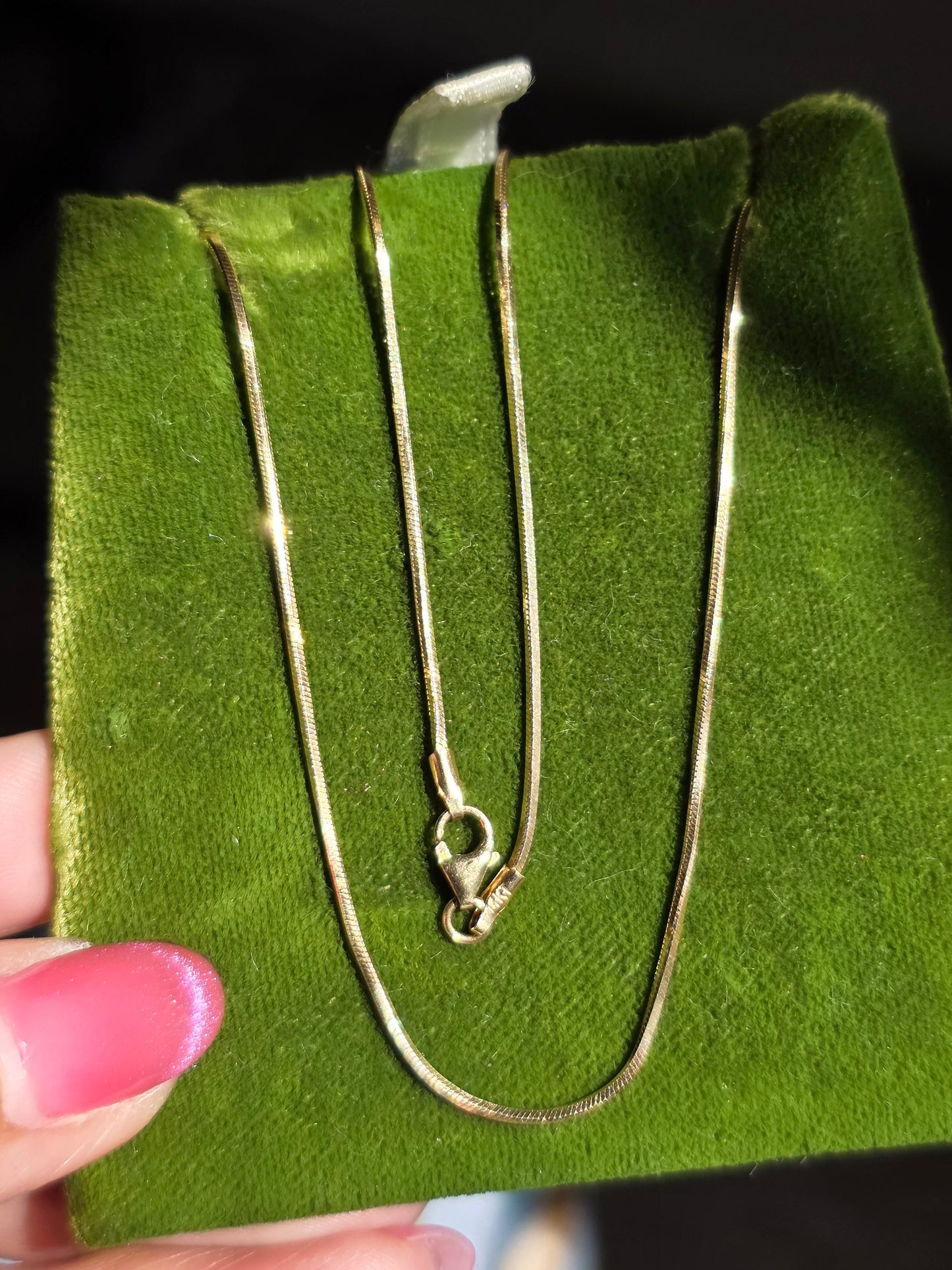 Slinky 14k Solid 1mm Snake Chain 20"