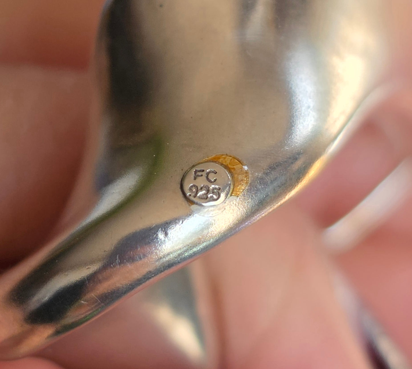 Bold Sterling Silver Modernist Freeform Hoop Earrings