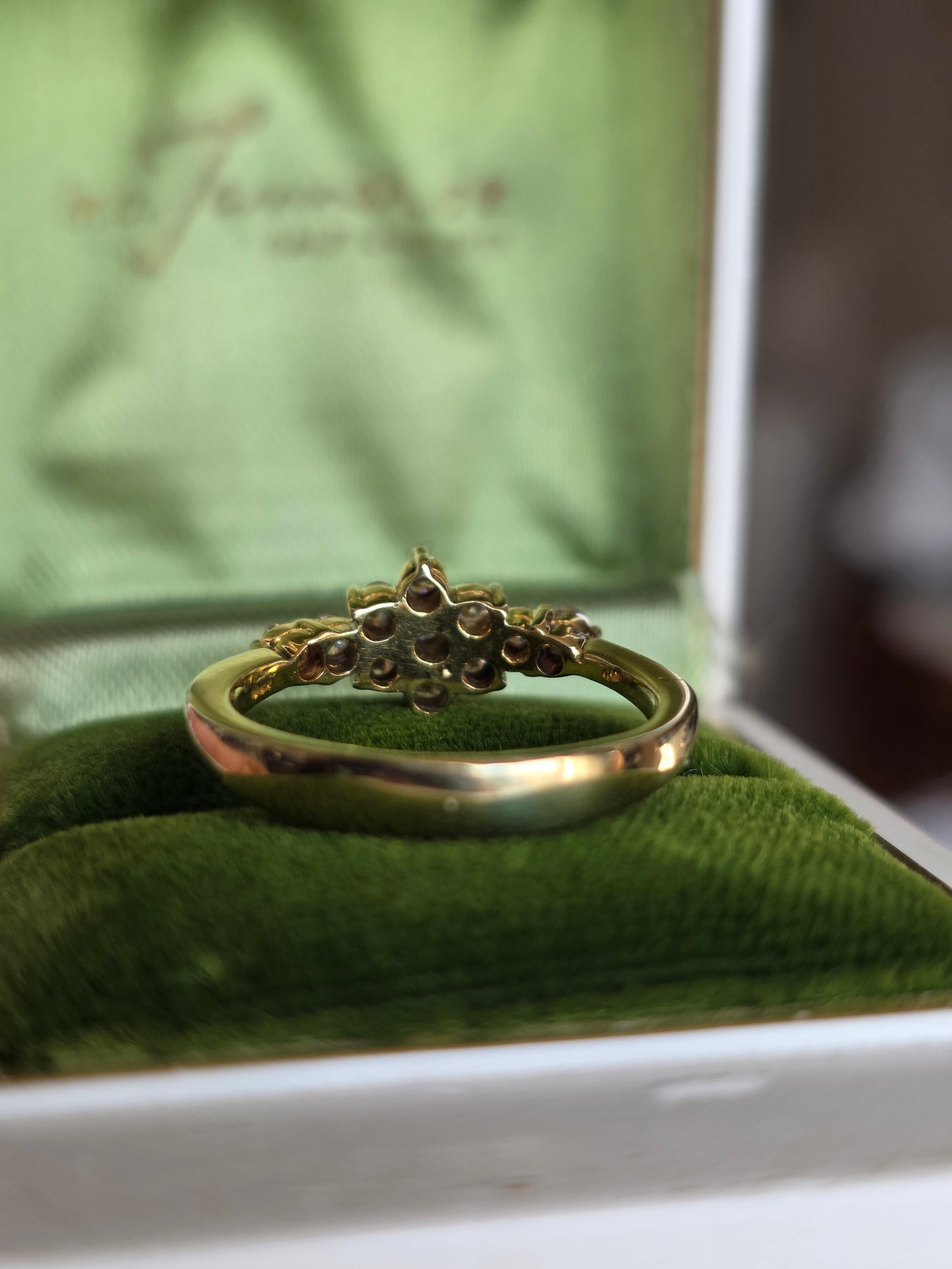 14k Gold Half Carat Diamond Cluster Flower Fashion Ring Size 6.5