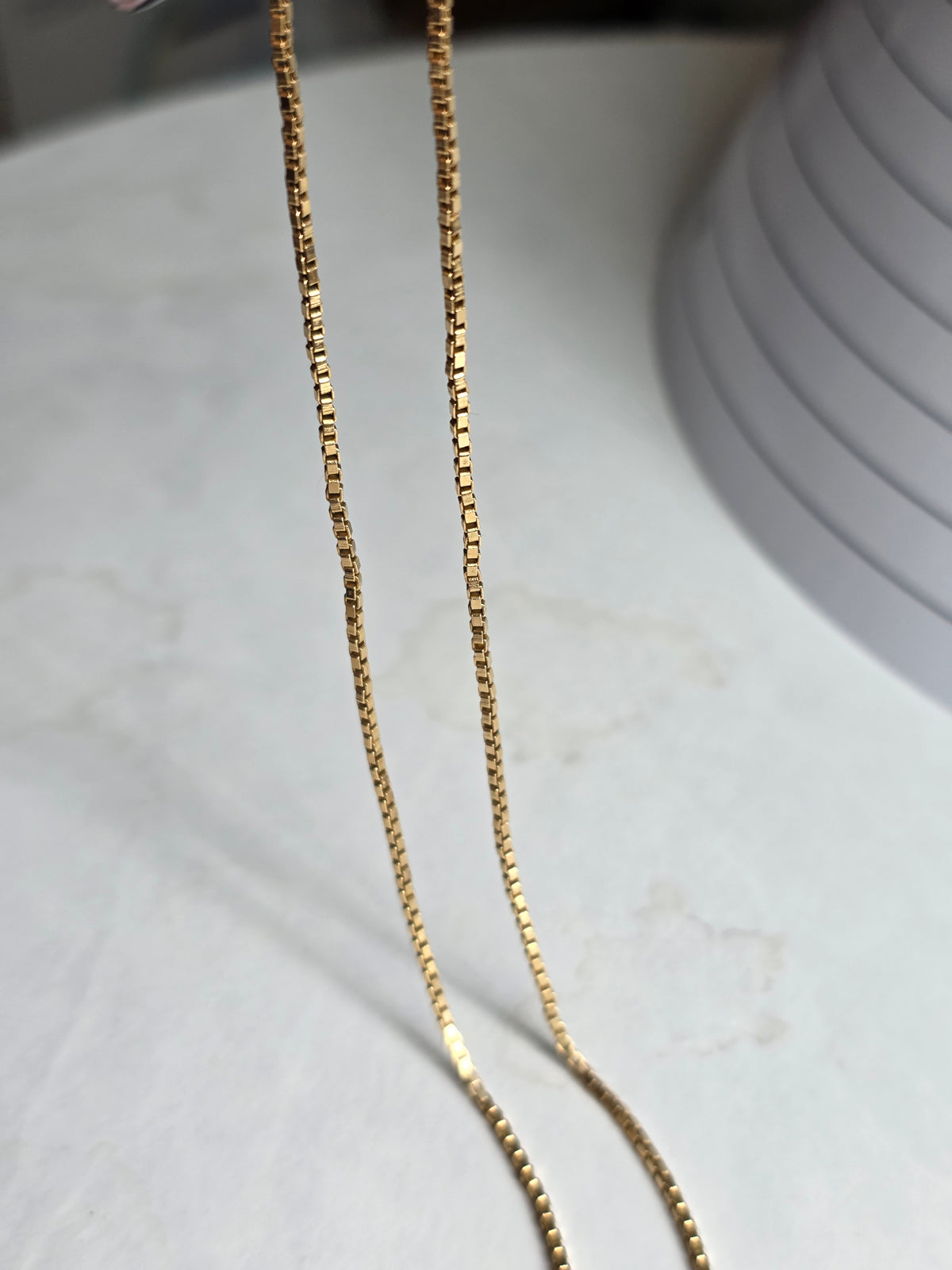 Vintage 14k Gold 1.4mm Solid Box Chain 20.5"