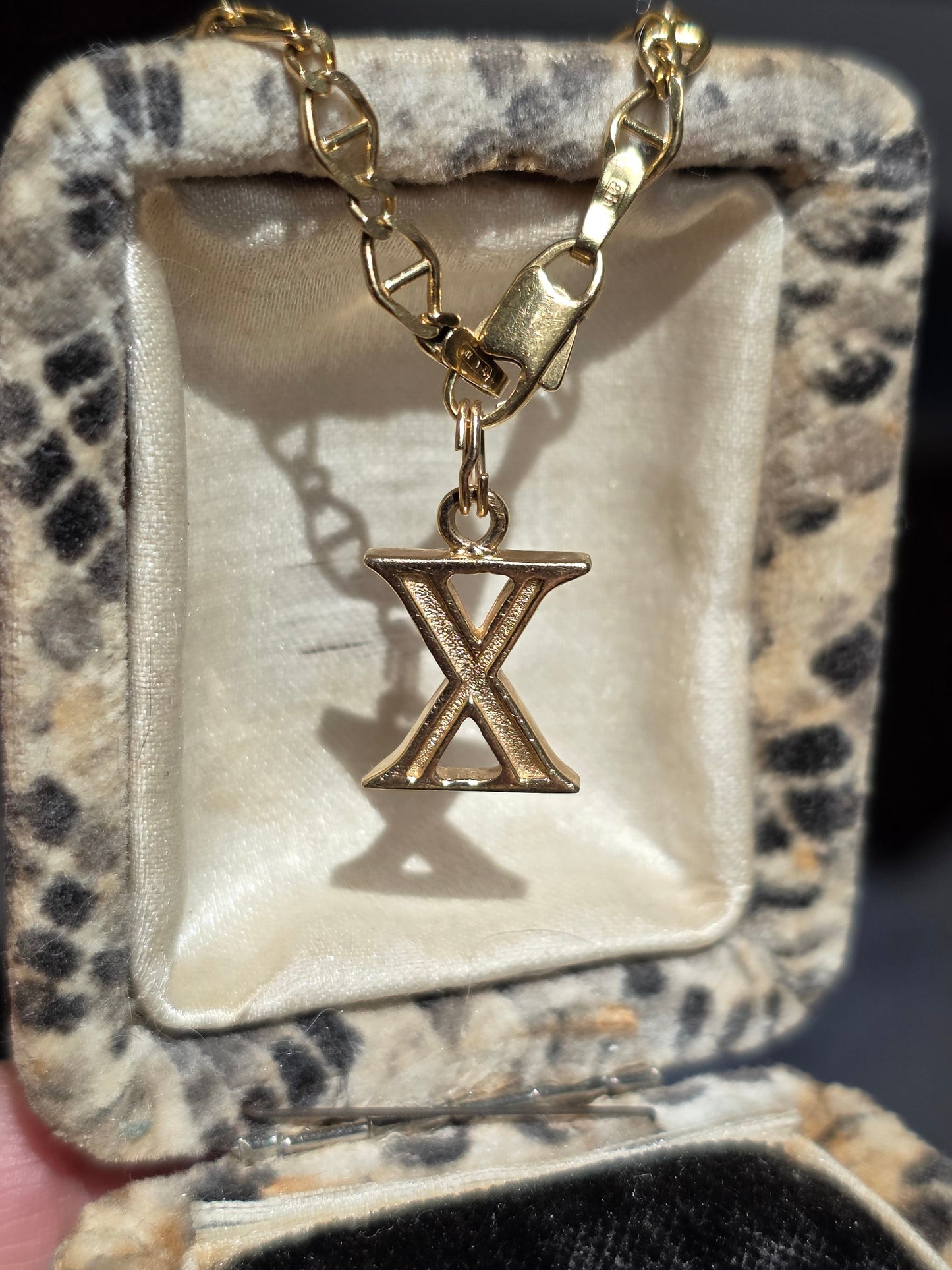 Awesome 14k "X" Initial Letter Charm Pendant (NO CHAIN)