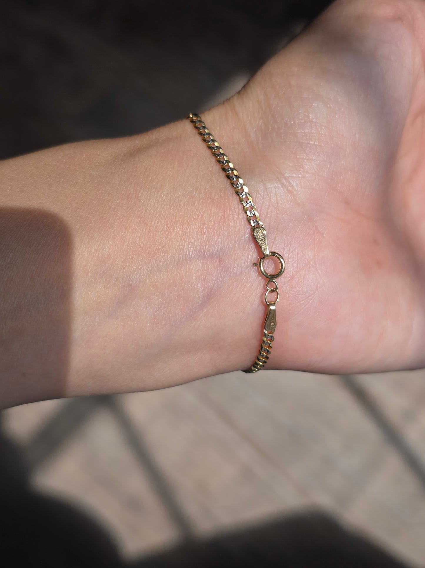 10k Gold Child's Skinny ID Bar Bracelet 5.75" | Personalized Gift