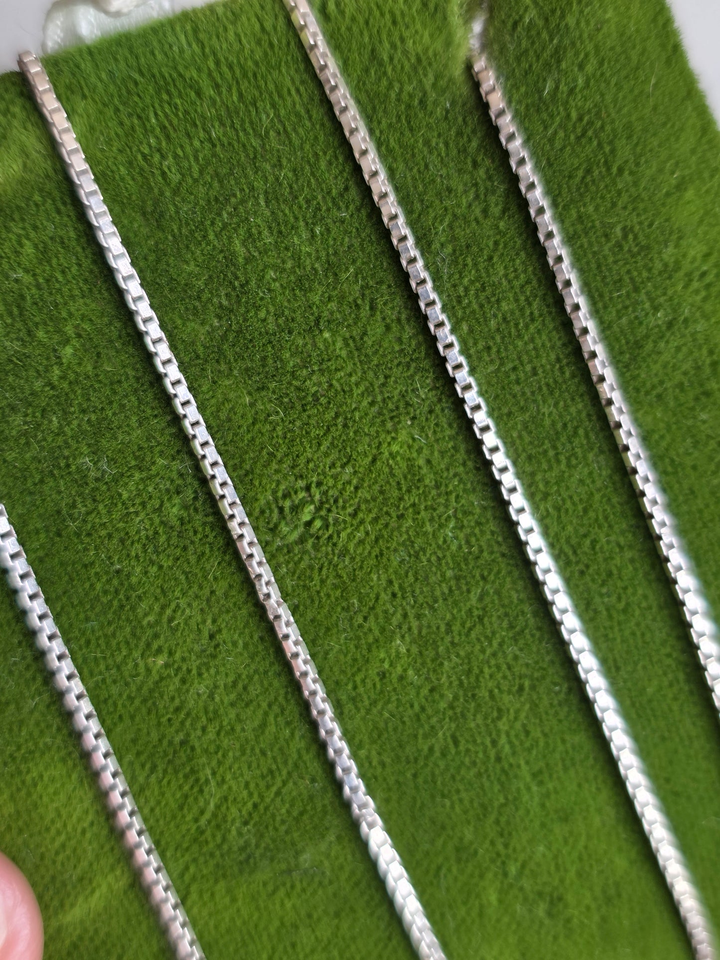 Awesome Versatile Sterling Silver 33" Long Box Chain Necklace