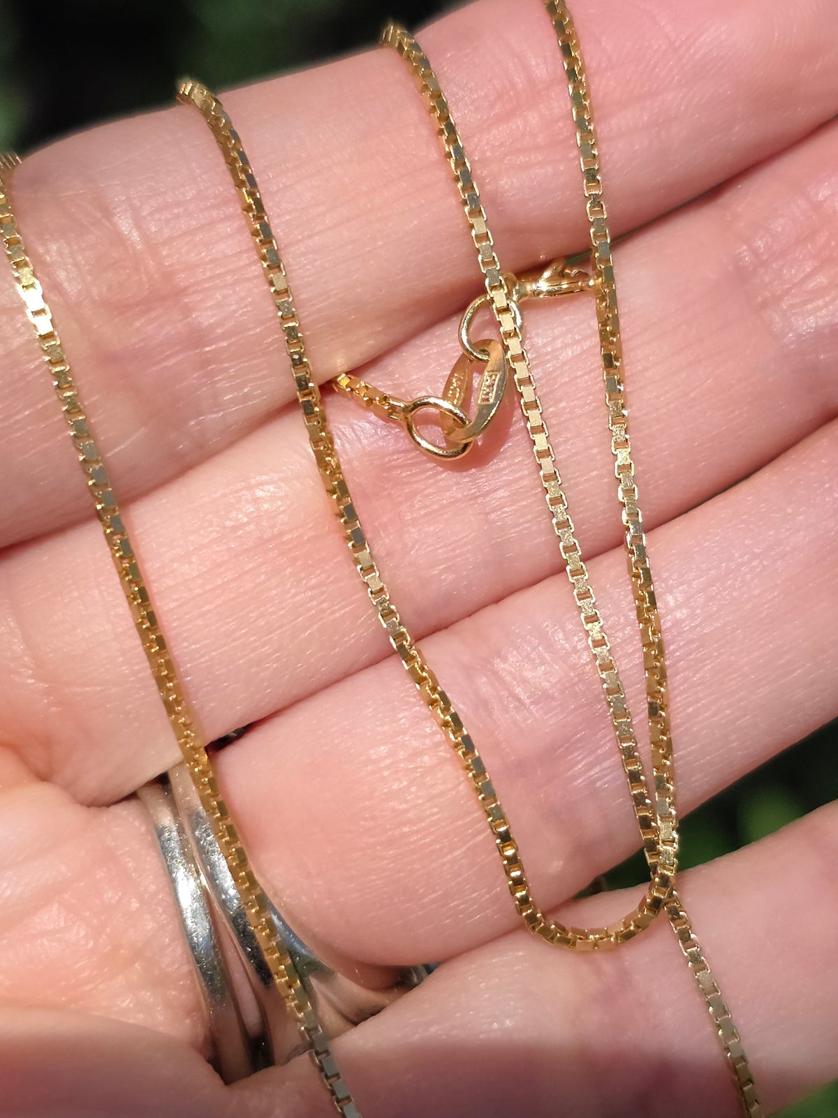 Vintage 14k Gold 0.9mm Classic Italian Made Box Chain 18"