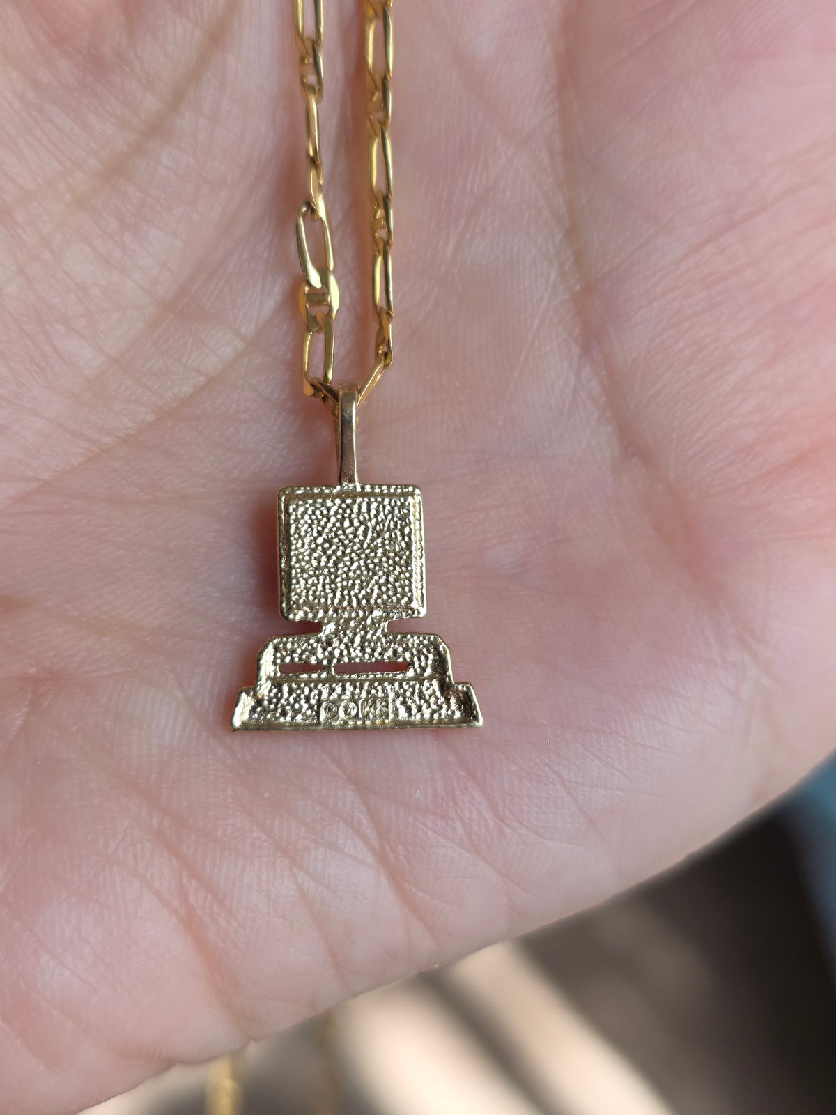Awesome 14k Gold Retro Desktop Computer Charm (NO CHAIN)