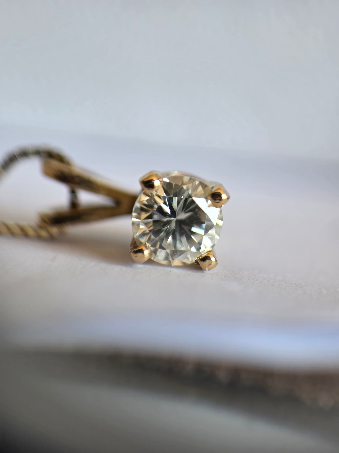 14k Classic 1/3 TCW Diamond Pendant (NO CHAIN)