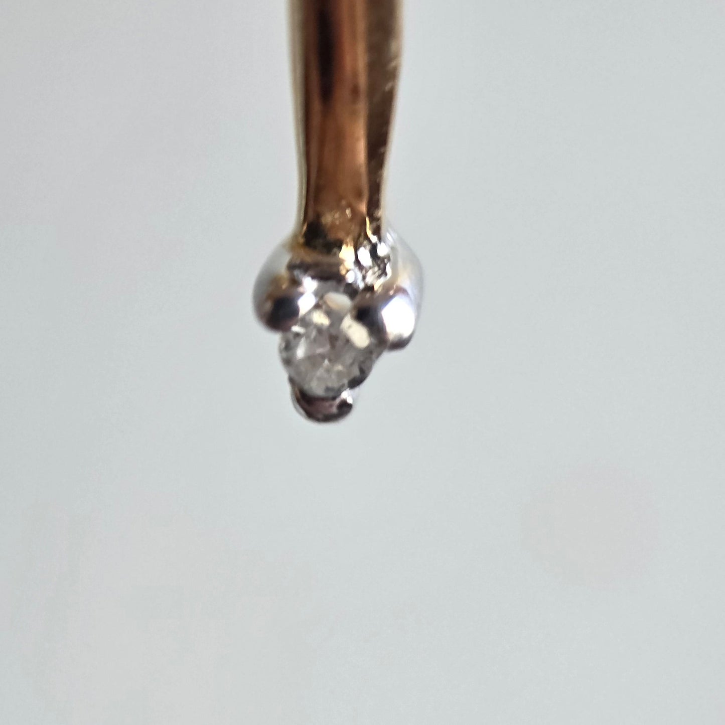 Adorable 14k Gold Sapphire and Diamond Two Toned Articulated Dragonfly Brooch/ Pendant (NO CHAIN)