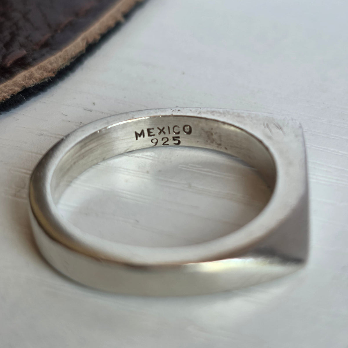 Vintage Mexican Sterling Silver Sculptural Wave Ring Size 7.25
