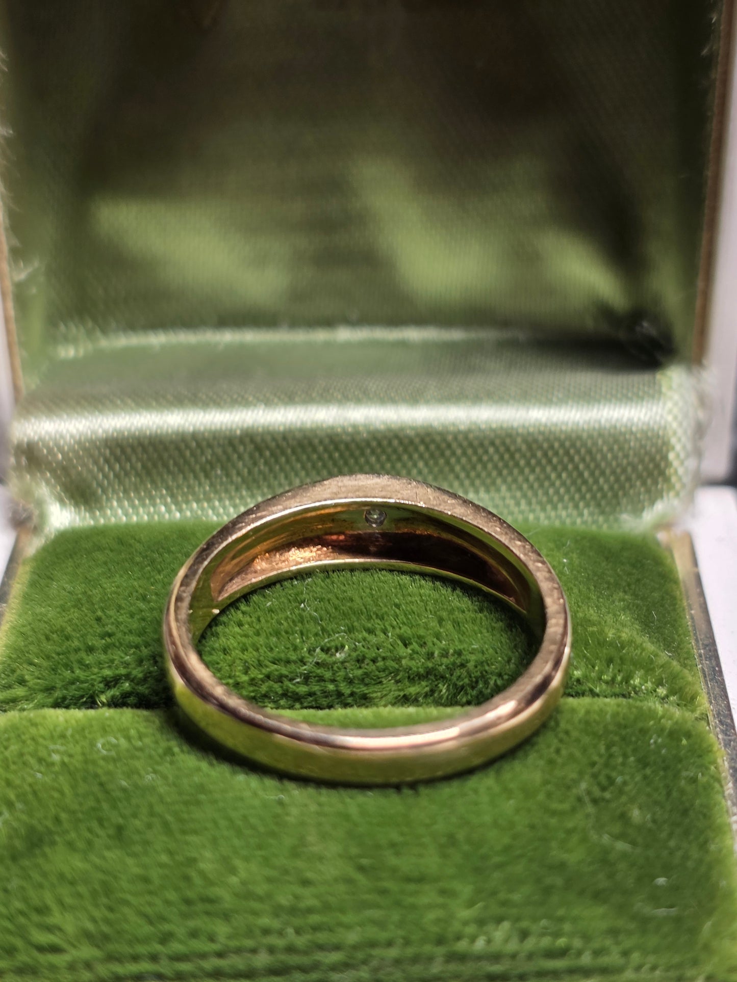 Lovely Vintage 14k Gold Starset Diamond Starburst Gold Band Size 6.5