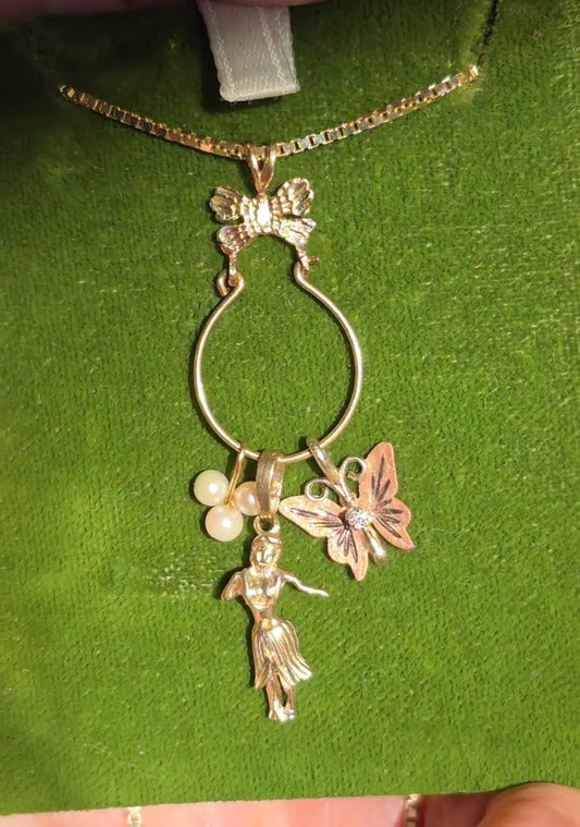 4 DIFFERENT GOLD CHARMS/PENDANTS (NO CHAIN) CHOOSE OPTION