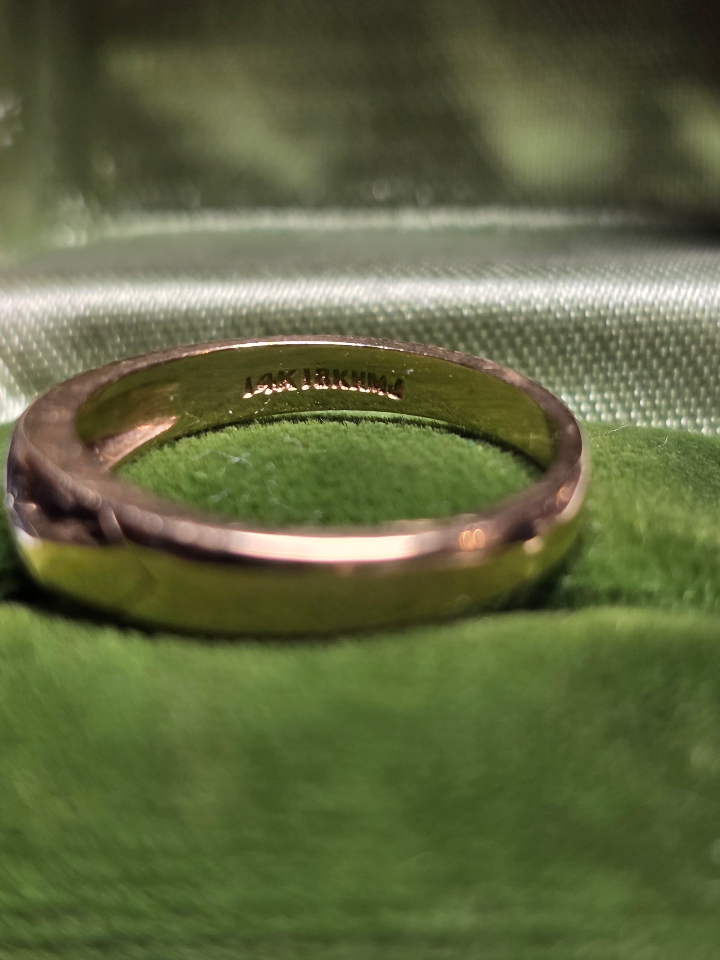 Lovely Vintage 14k Gold Starset Diamond Starburst Gold Band Size 6.5