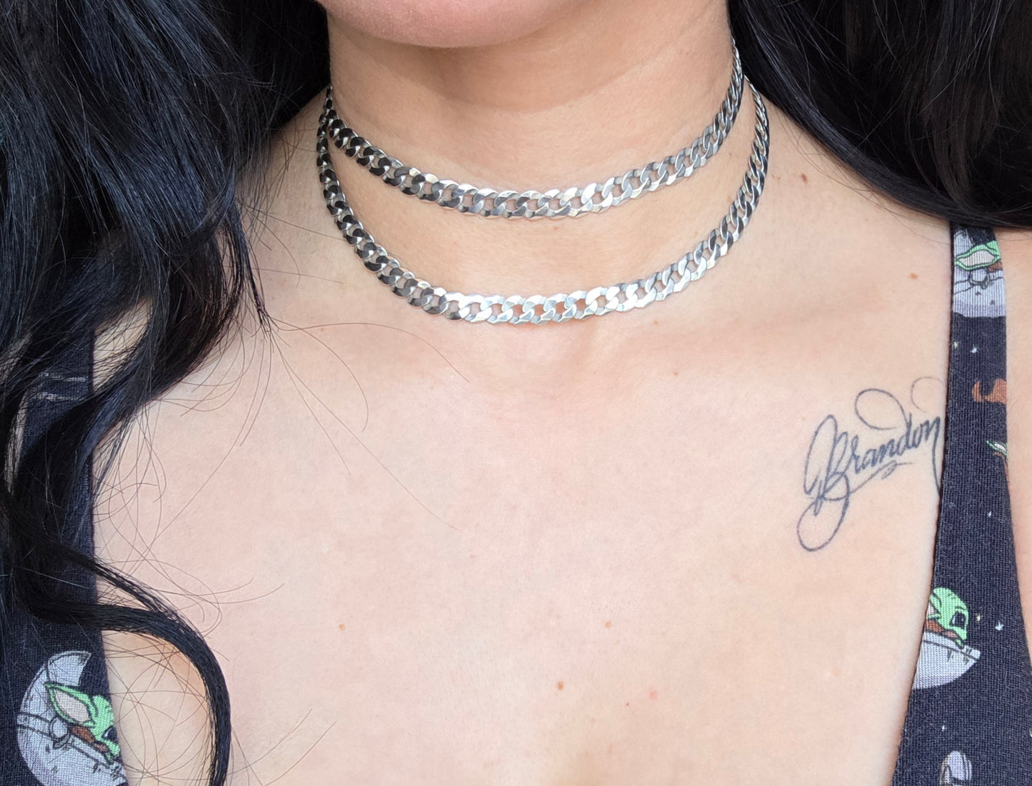 Solid Sterling Silver Italian Made 27" Cuban Chain