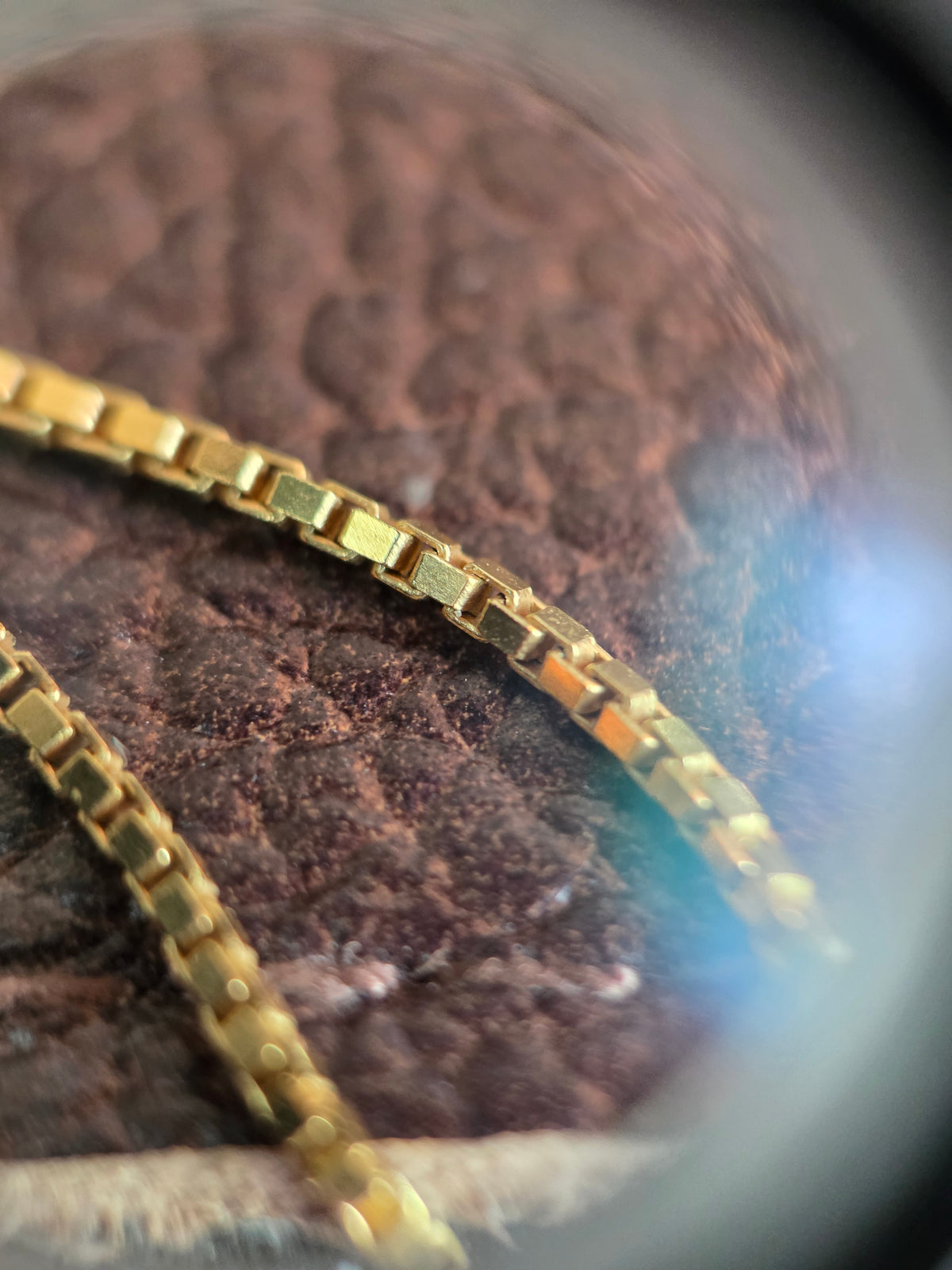 Vintage 14k Gold 0.9mm Classic Italian Made Box Chain 18"