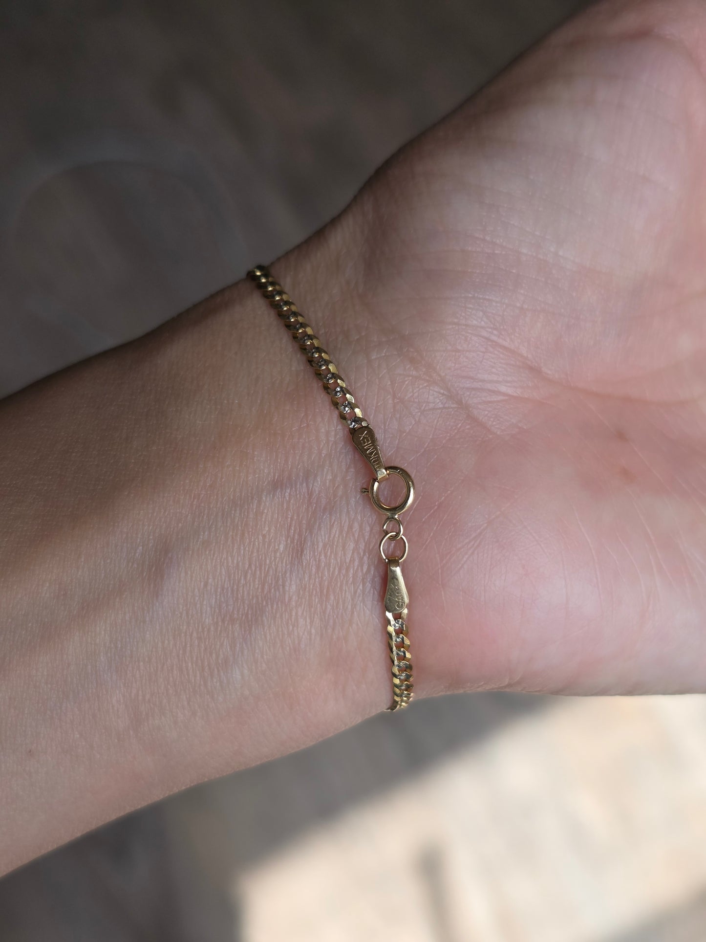 10k Gold Child's Skinny ID Bar Bracelet 5.75" | Personalized Gift