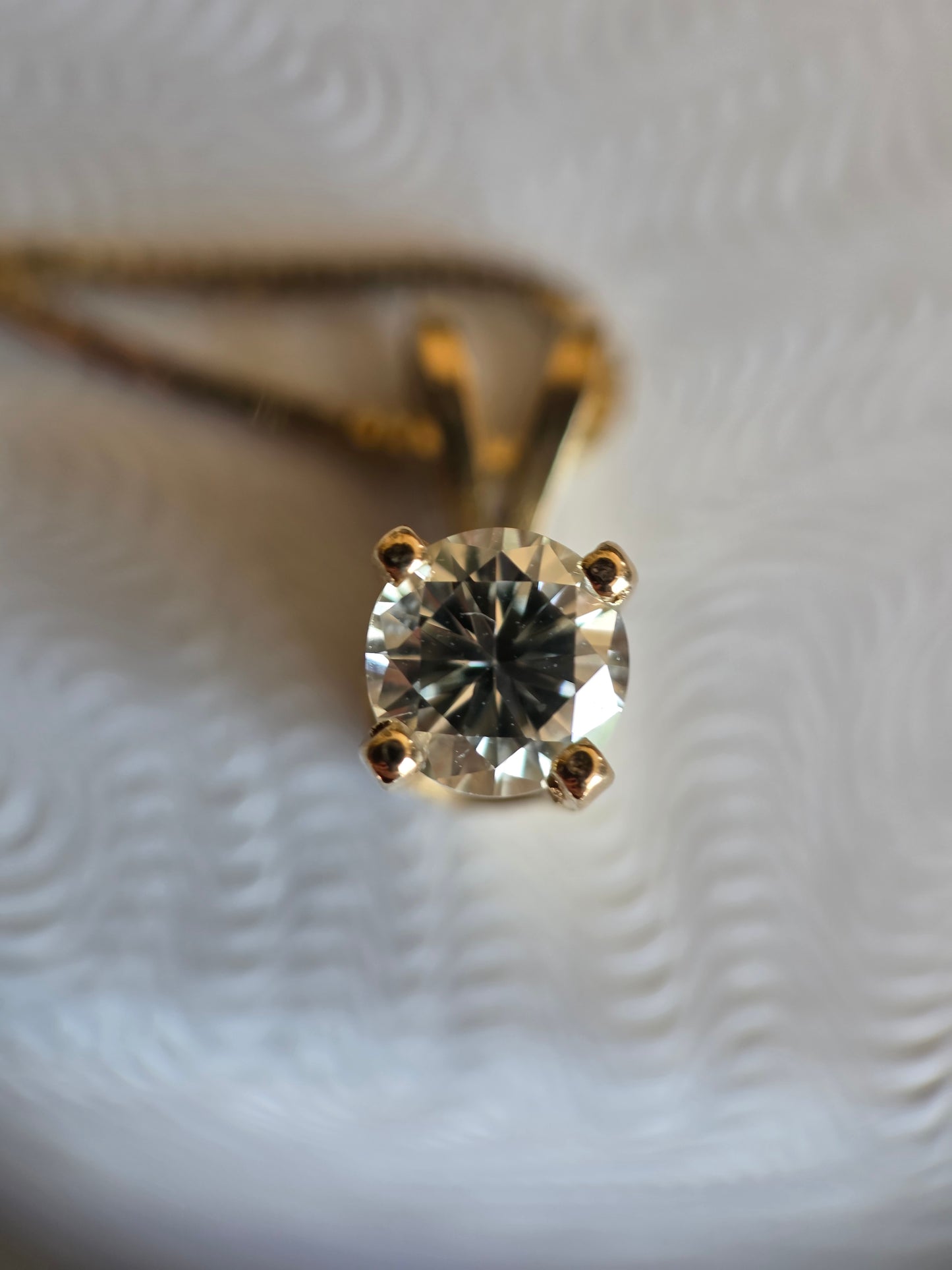 14k Classic 1/3 TCW Diamond Pendant (NO CHAIN)