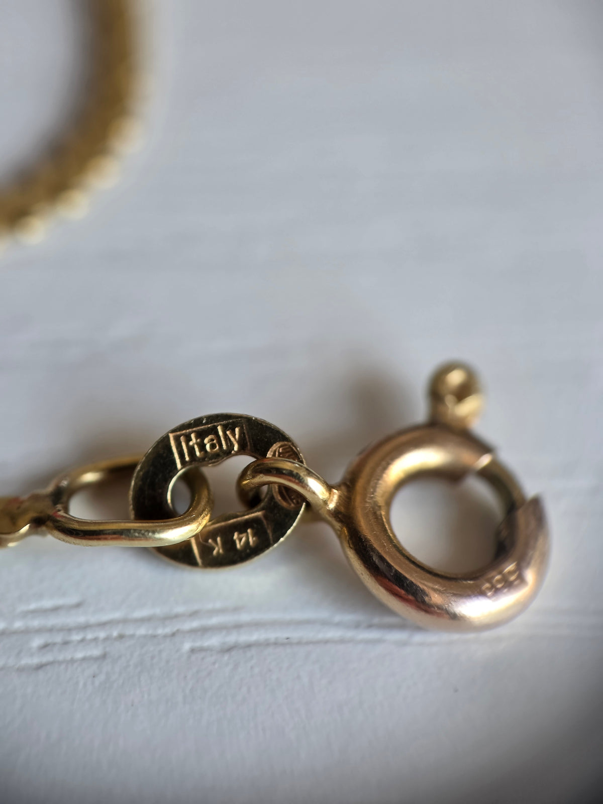 Italian Made 14k Gold Flat 1.3mm Serpentine Chain 18"