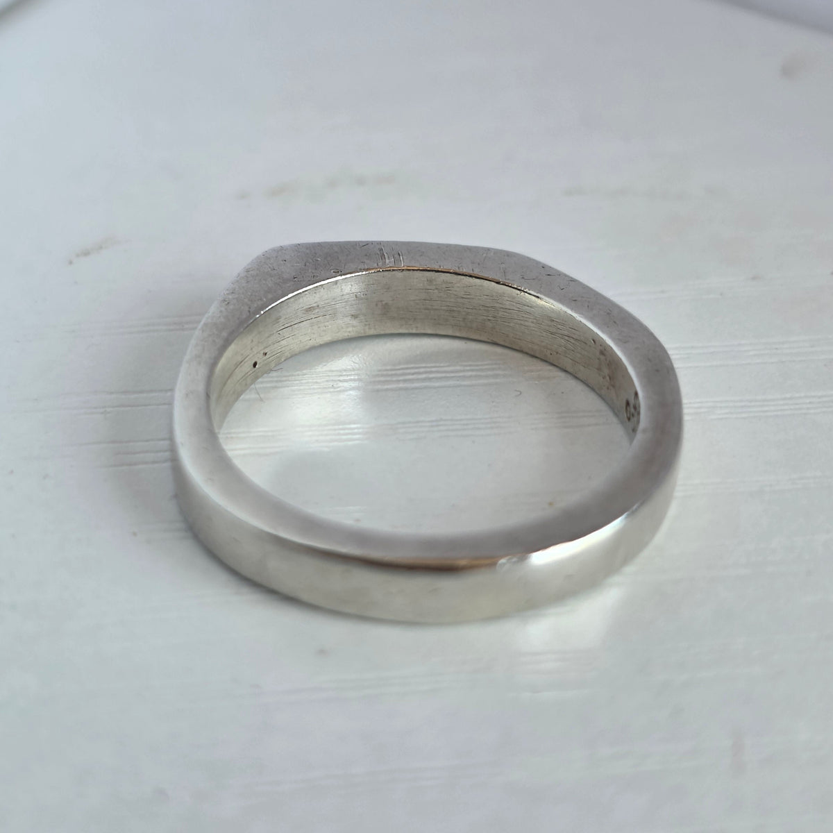 Vintage Mexican Sterling Silver Sculptural Wave Ring Size 7.25