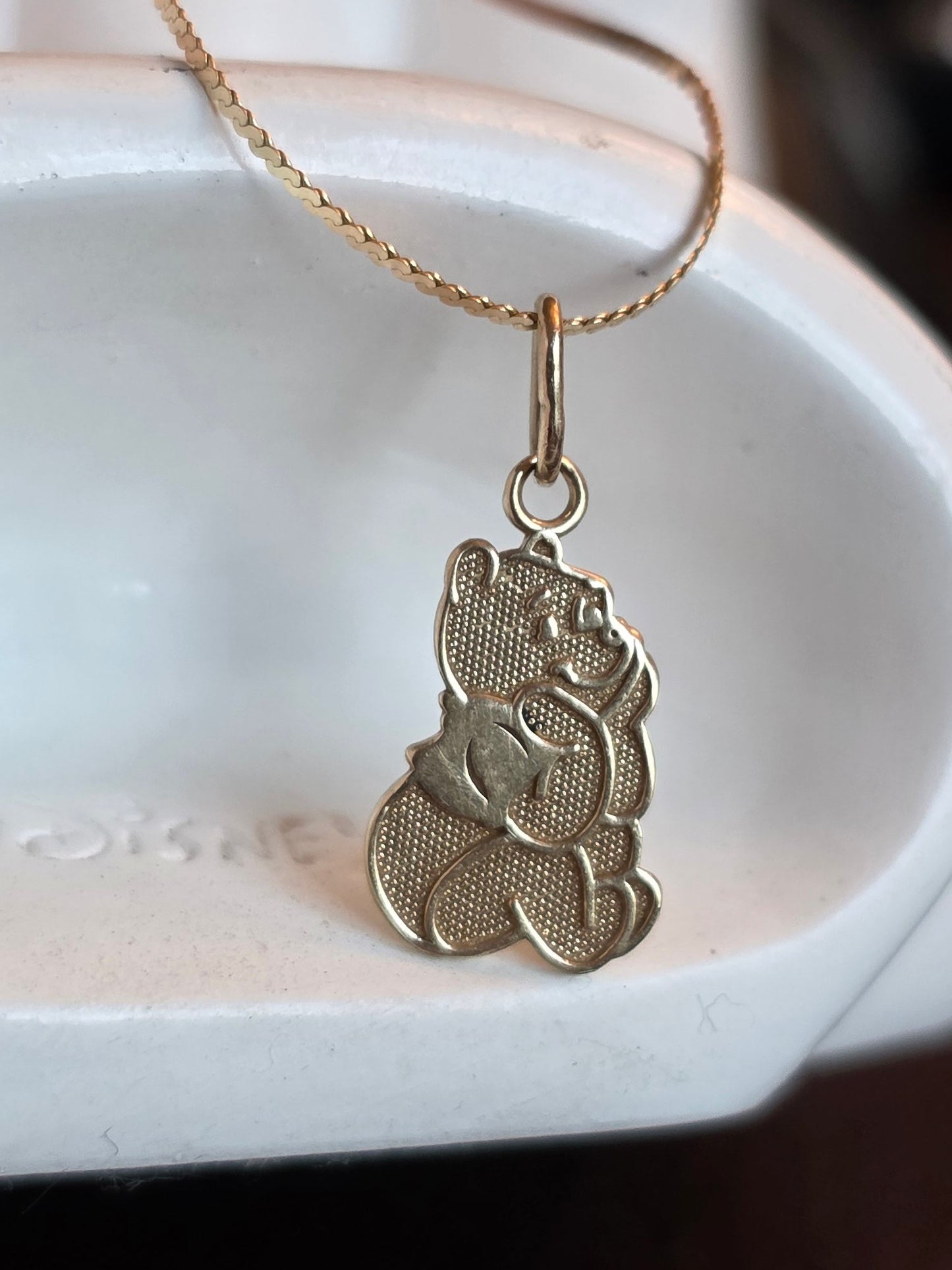 Official Disney 14k Gold Winnie the Pooh Charm (NO CHAIN)