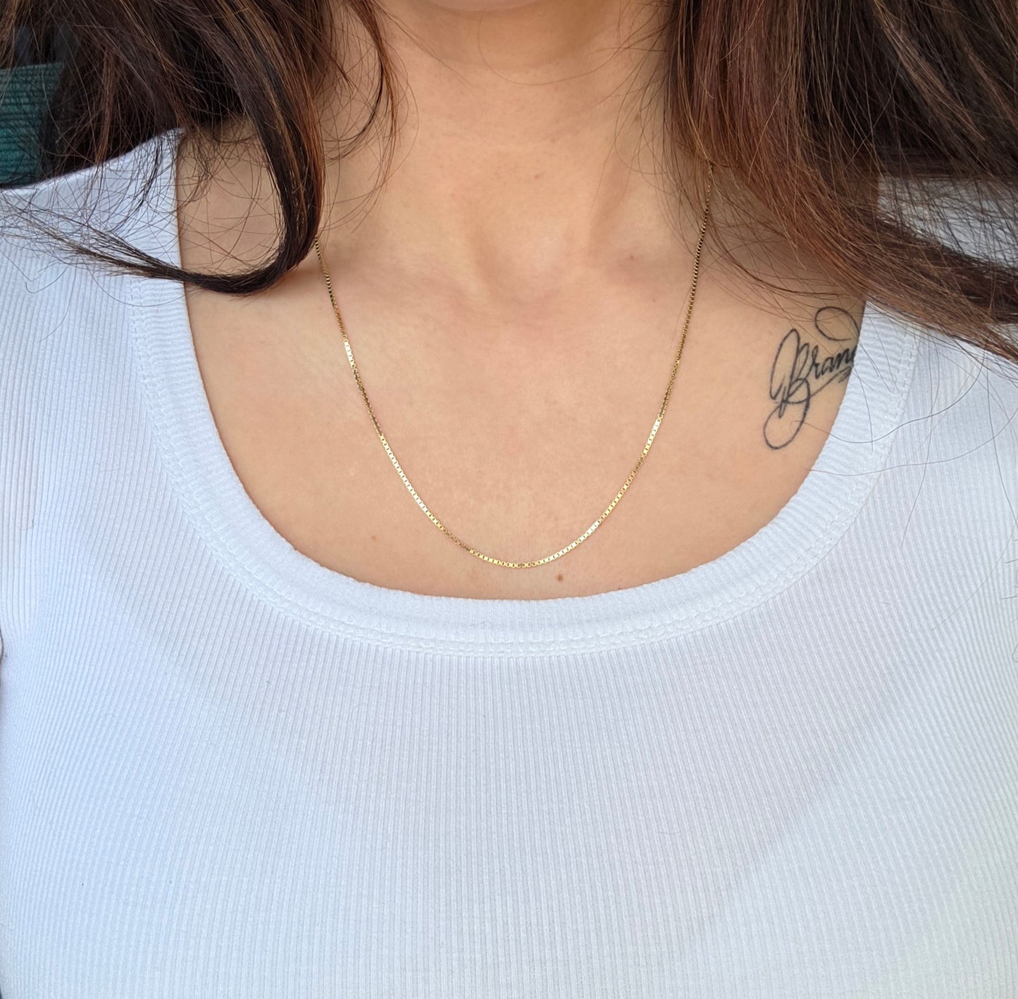 5 Different Solid Yellow Gold Chains - 14k & 10k - Box / Snake / Flat Link / Cable / Figaro - CHOOSE YOUR OPTION