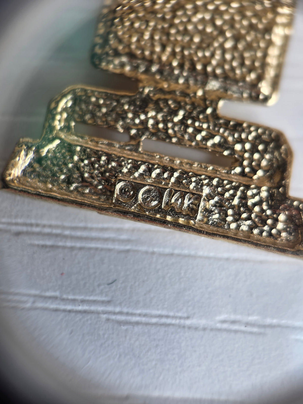 Awesome 14k Gold Retro Desktop Computer Charm (NO CHAIN)