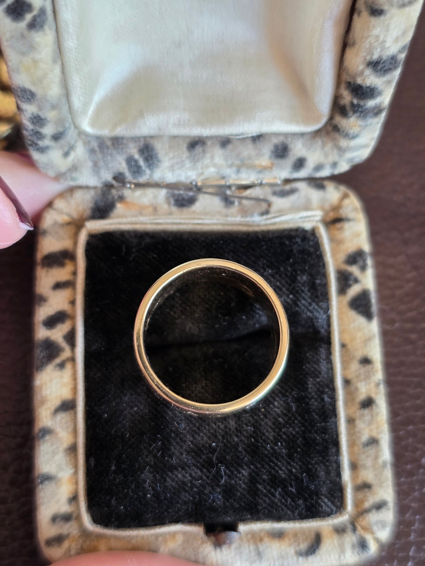 Gorgeous 14k Gold Starset Diamond Starburst Wide 10mm Chunky Cigar Band Hefty Ring Size 7