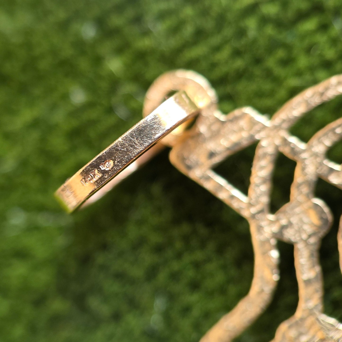 Vintage 14k Gold Music Staff Music Notes Charm (NO CHAIN)
