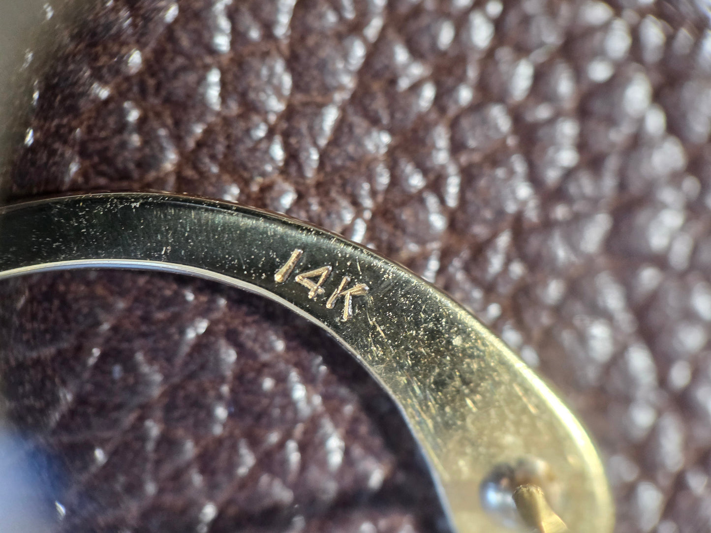 Modernist / Minimalist 14k Gold Sleek Open Circle Statement Earrings