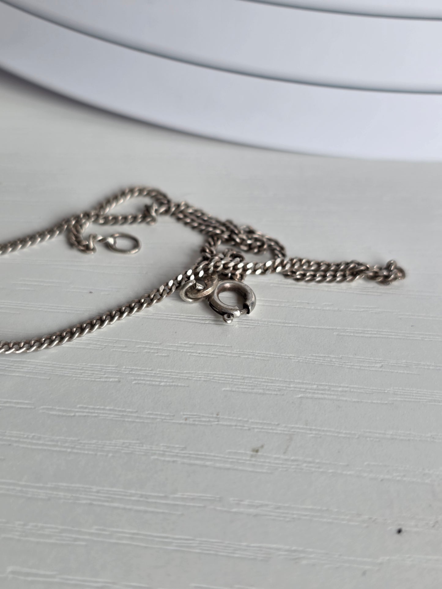 Perfect Every Day Italian Sterling Silver Dainty Curb Chain 16.5"