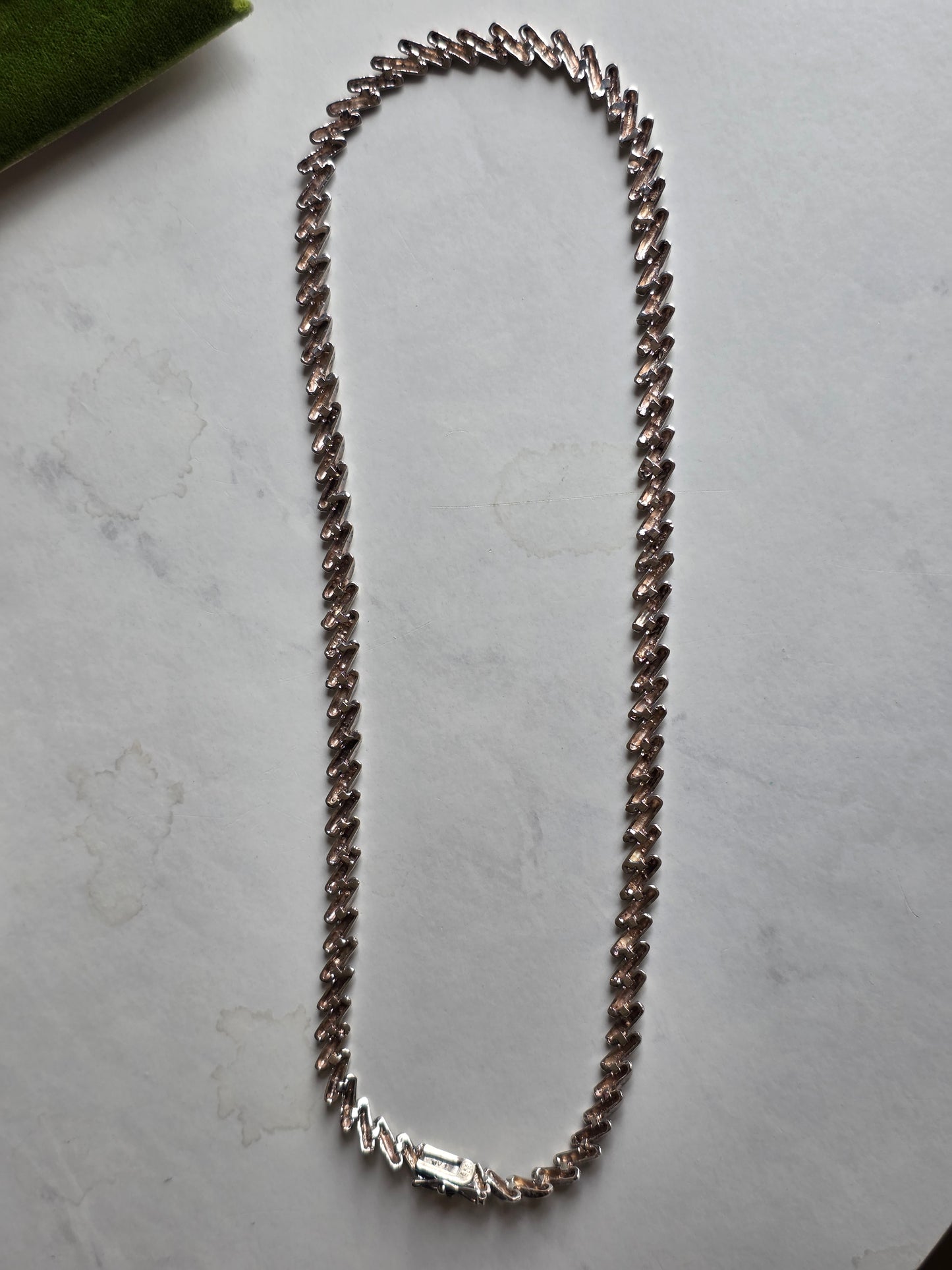 Awesome Solid Sterling Silver San Marco Statement Necklace 21"