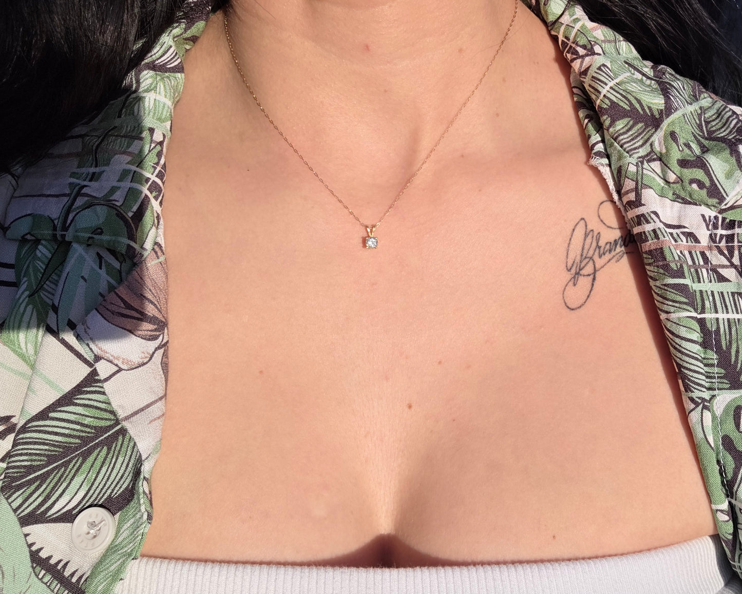 14k Classic 1/3 TCW Diamond Pendant (NO CHAIN)