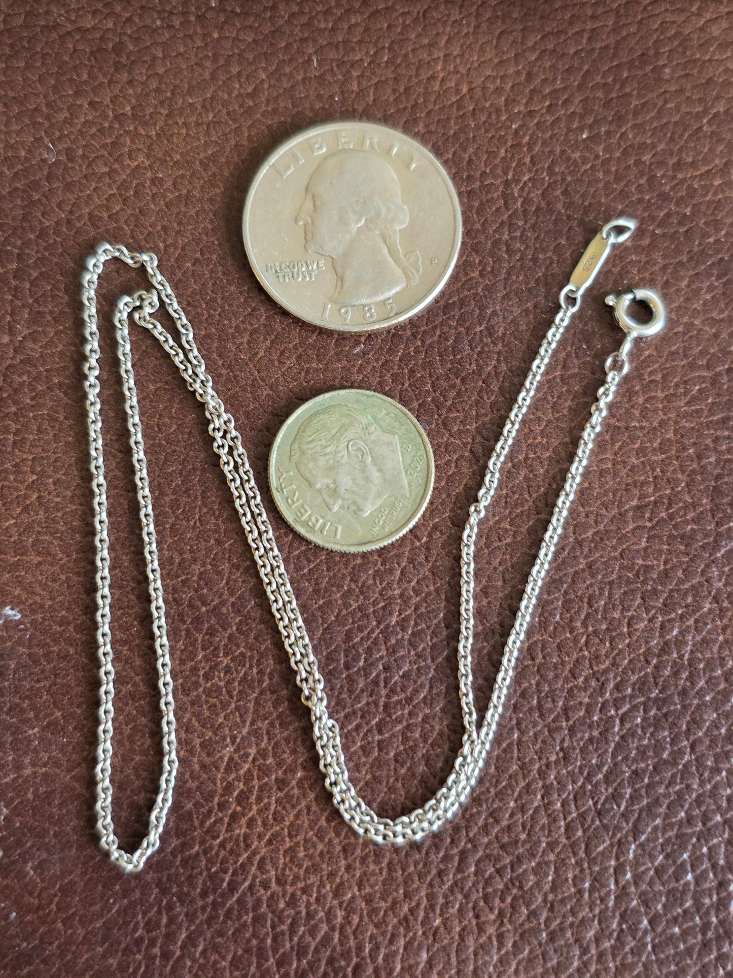 Tiffany & Co. 925 Sterling Silver Rolo Chain 16.5"