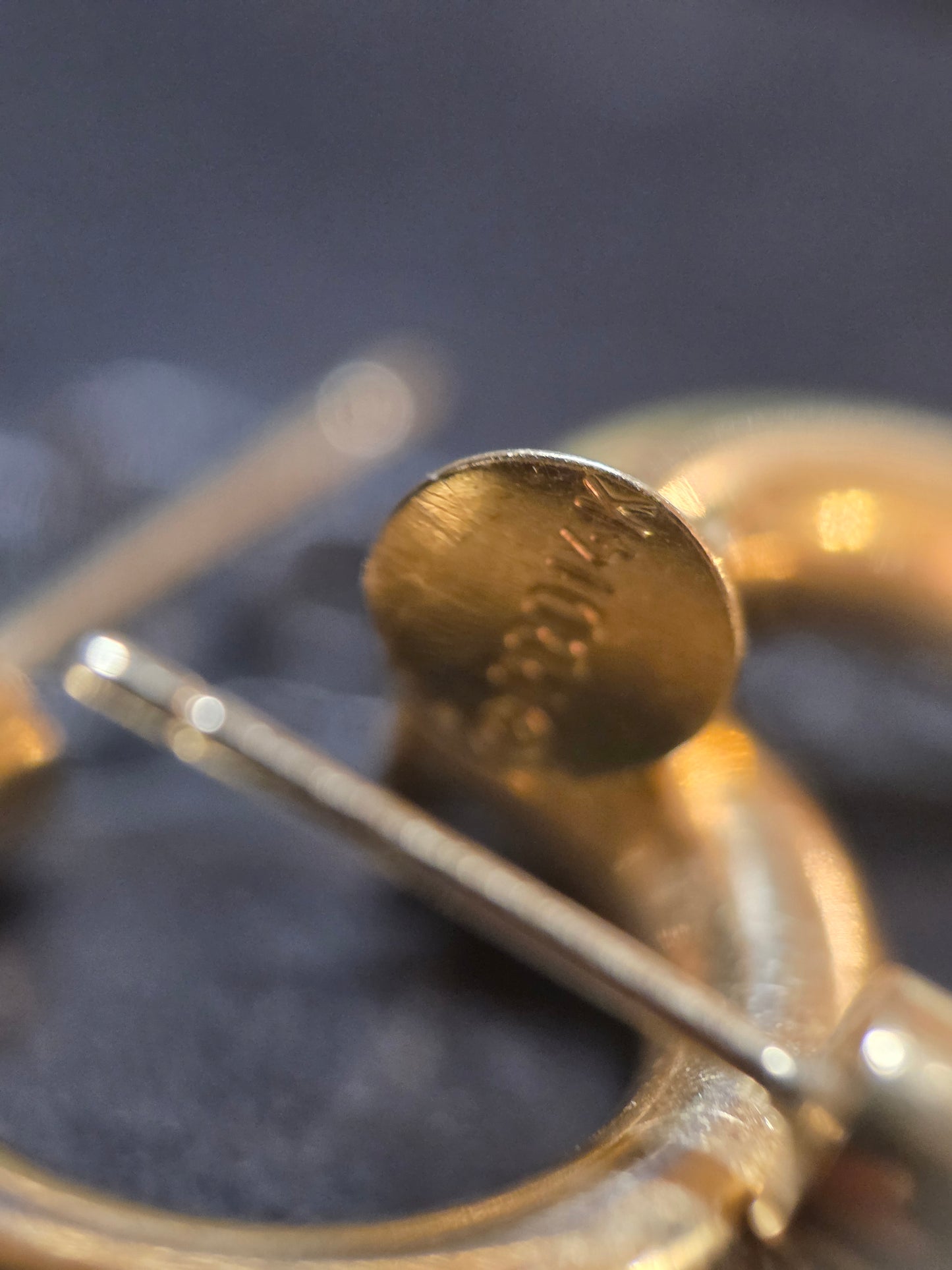 Lovely 14k Gold Chunky Tubular 3/4inch Polished Hoops Earrings