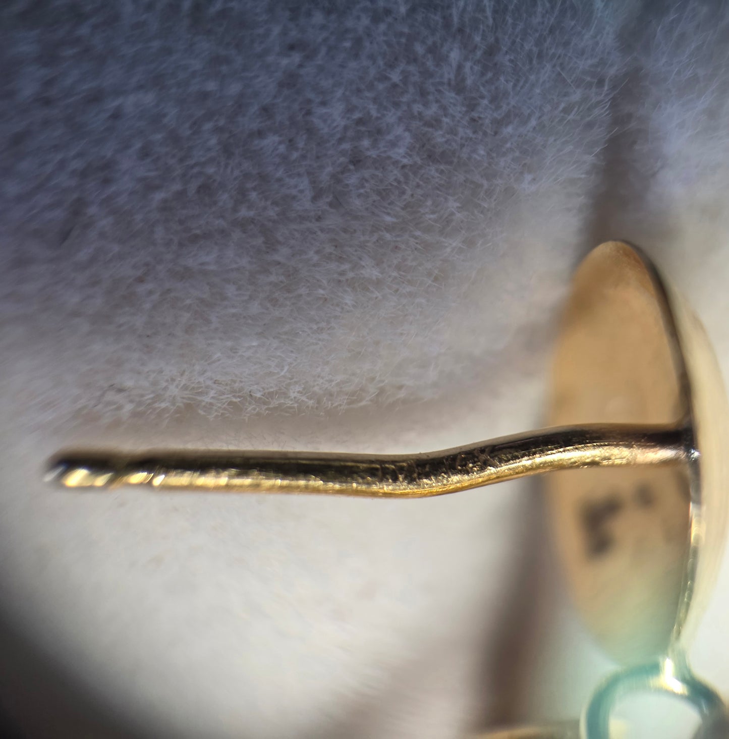 Awesome 14k Gold Stirrup Doorknocker Style Unique Dangle Statement Earrings